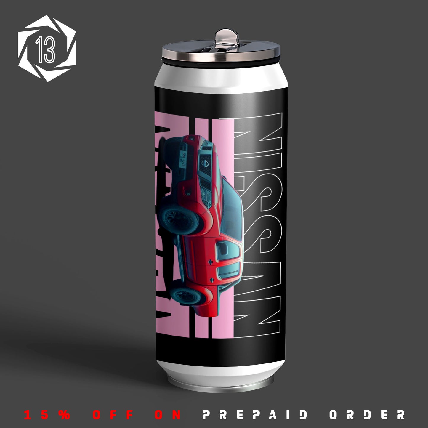 Nissan Inspired Art Sipper Can