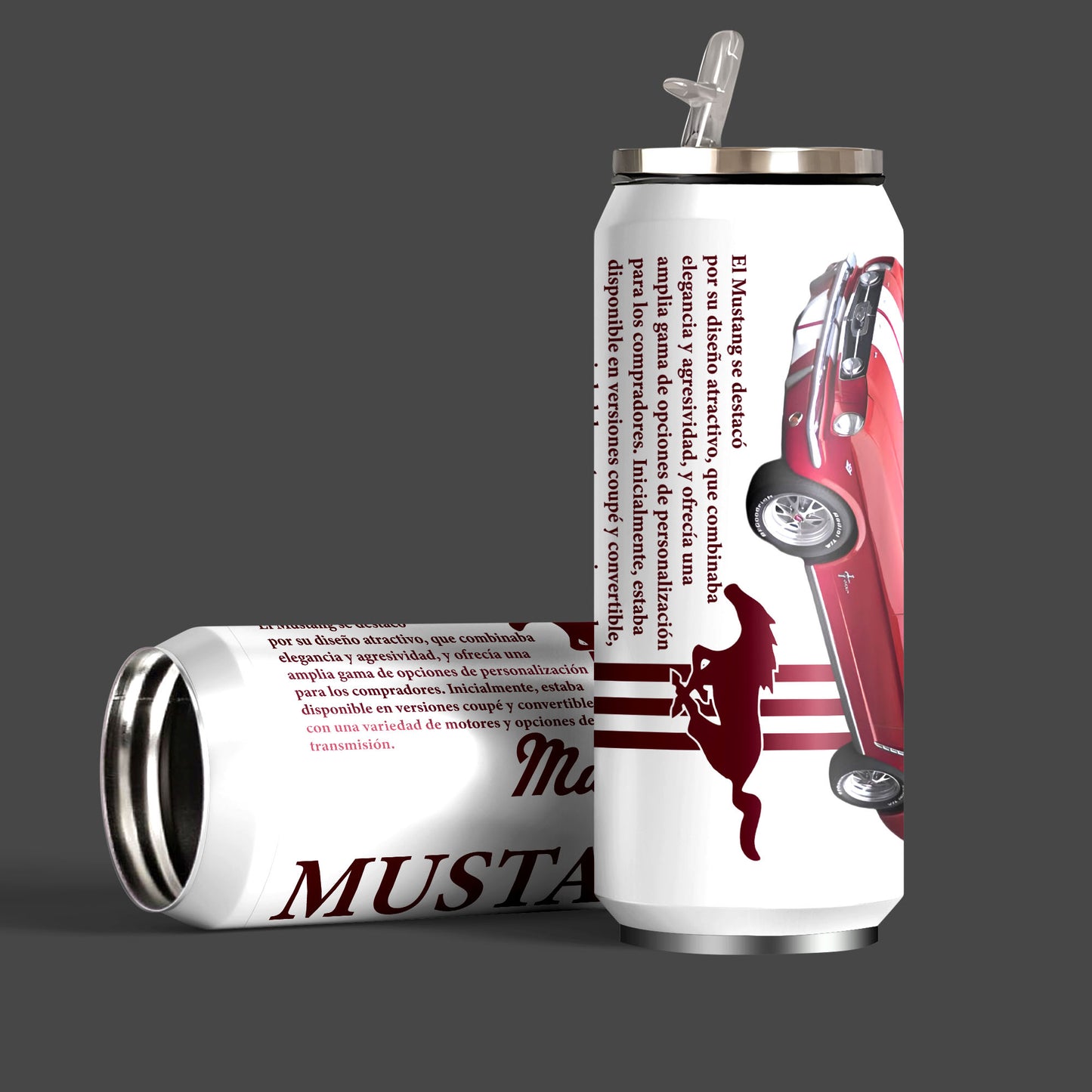 Mustang 1965 2.0 Inspired Art Sipper Can
