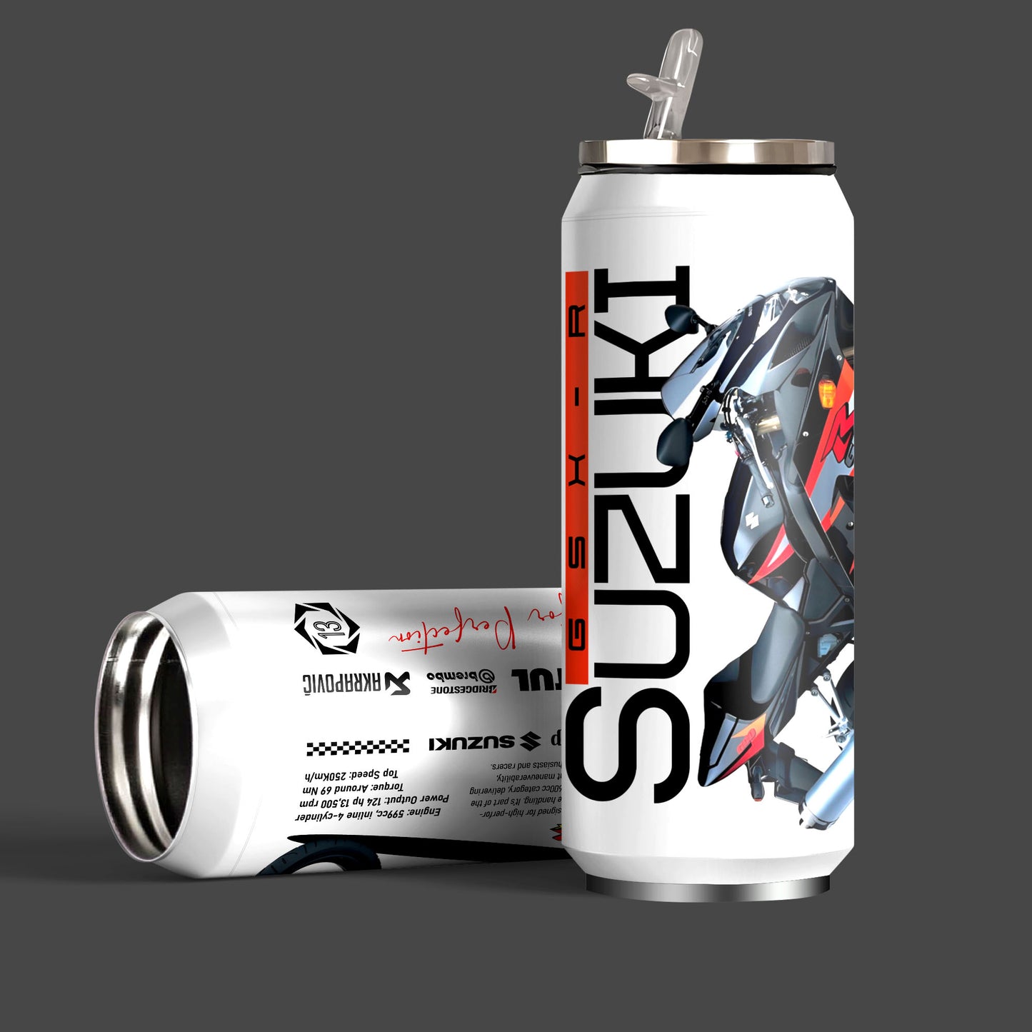 Suzuki GSX R600 2.0 Inspired Art Sipper Can