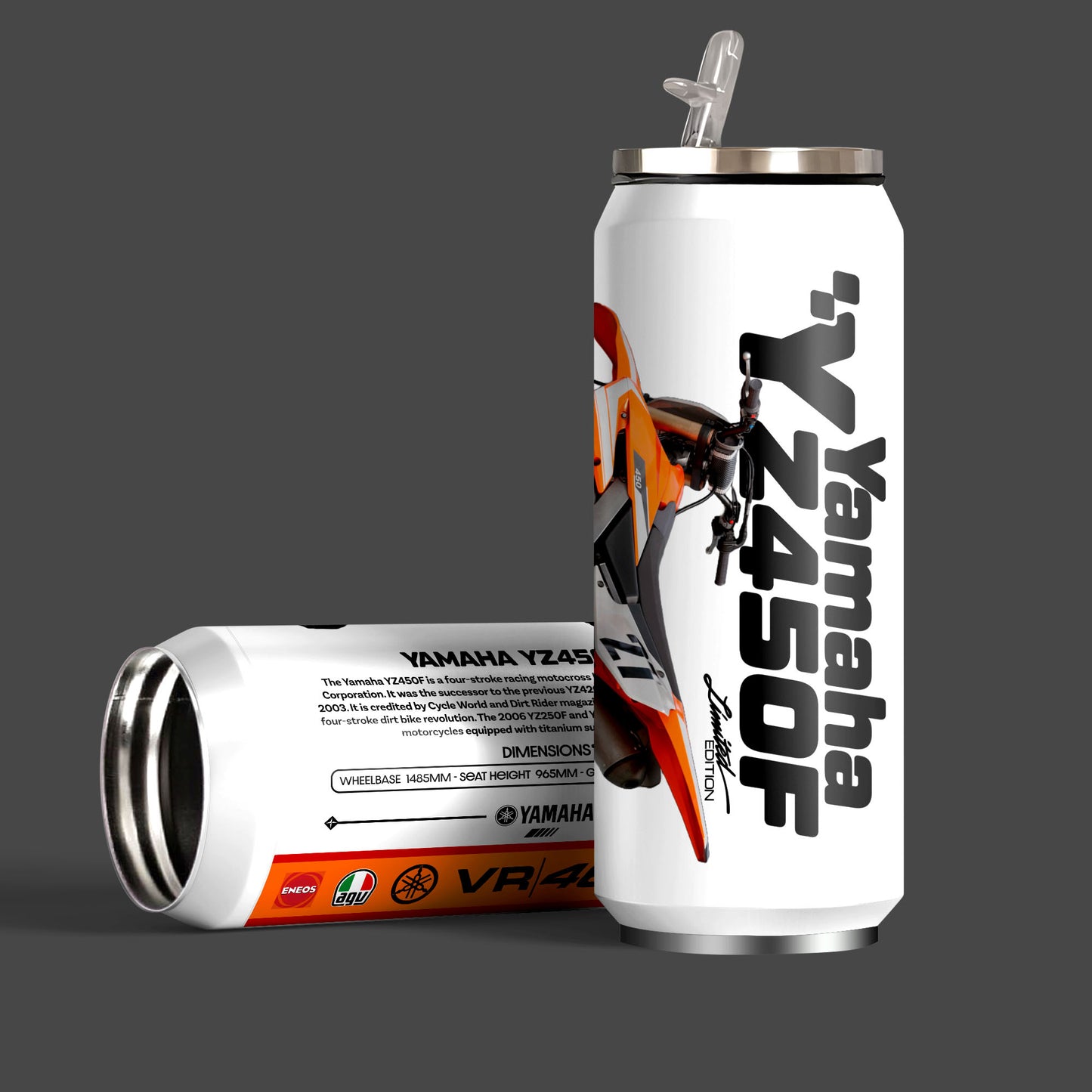 Yamaha YZ450F Inspired Art Sipper Can