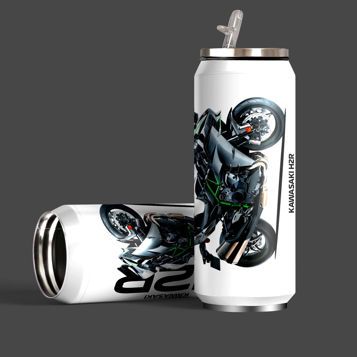 Kawasaki H2R Inspired Art Sipper Can