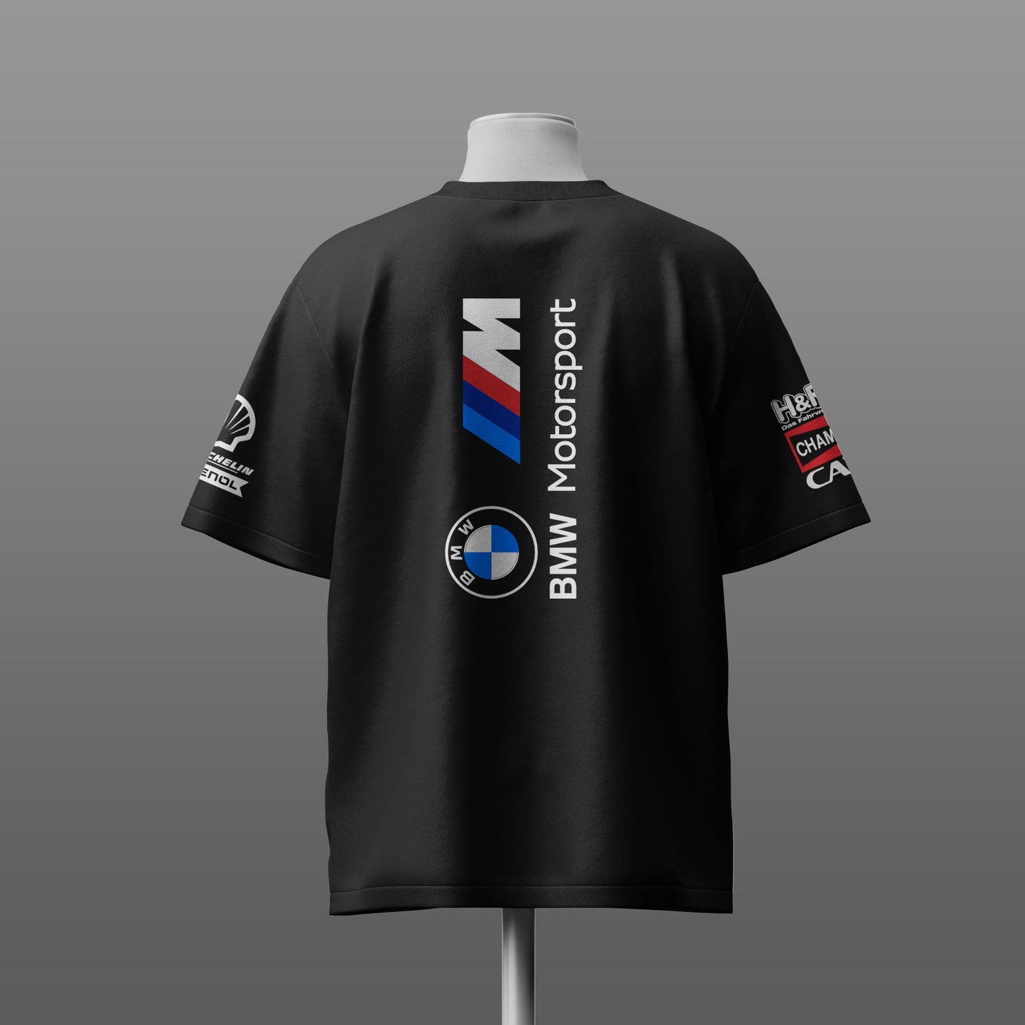 BMW Motorsport Inspired Black Over Size T-Shirt