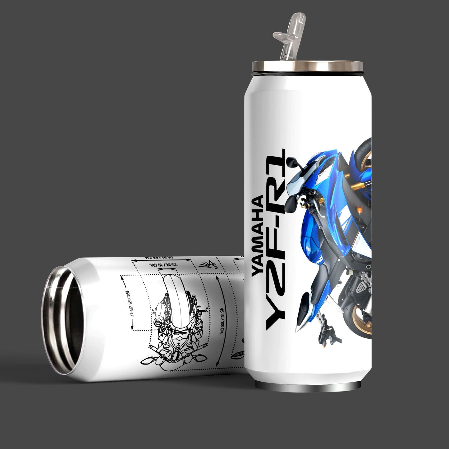 Yamaha YZF R1 Edition Inspired Art Sipper Can