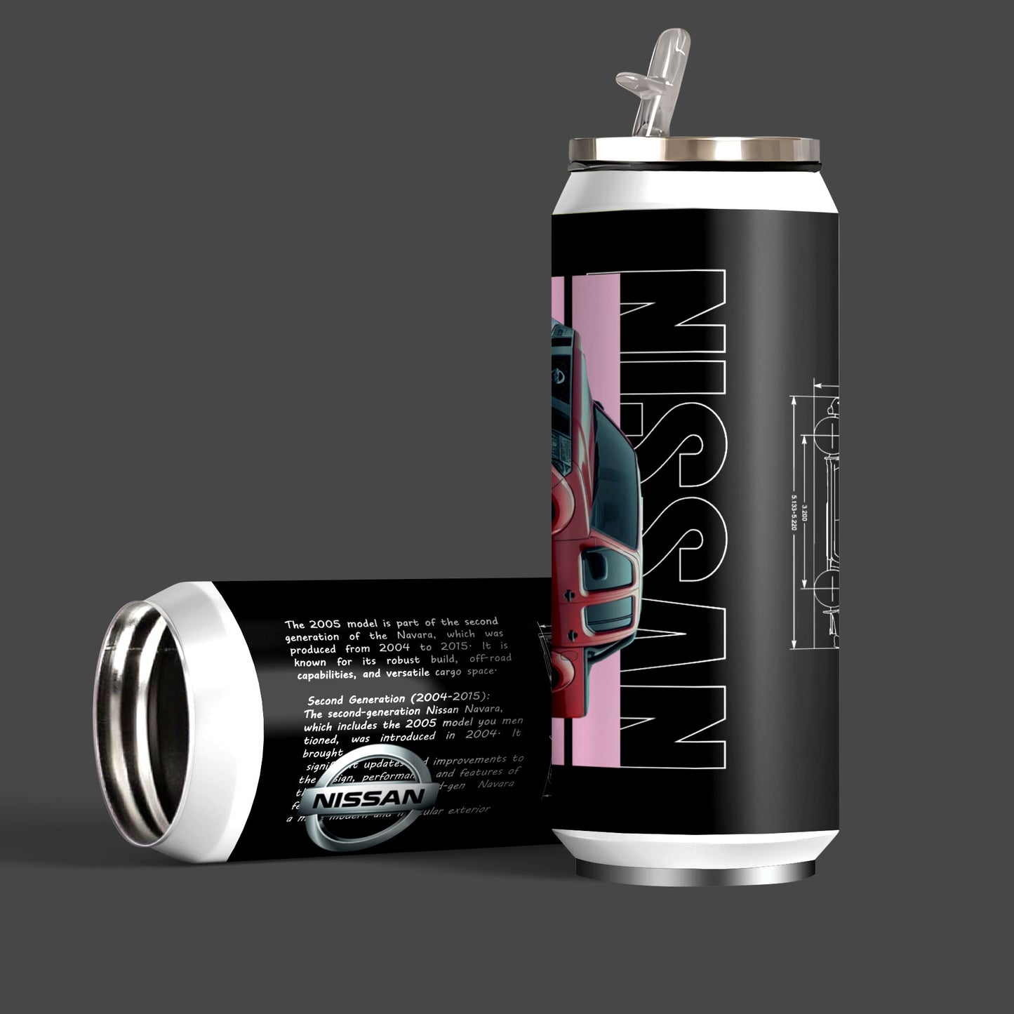 Nissan Inspired Art Sipper Can
