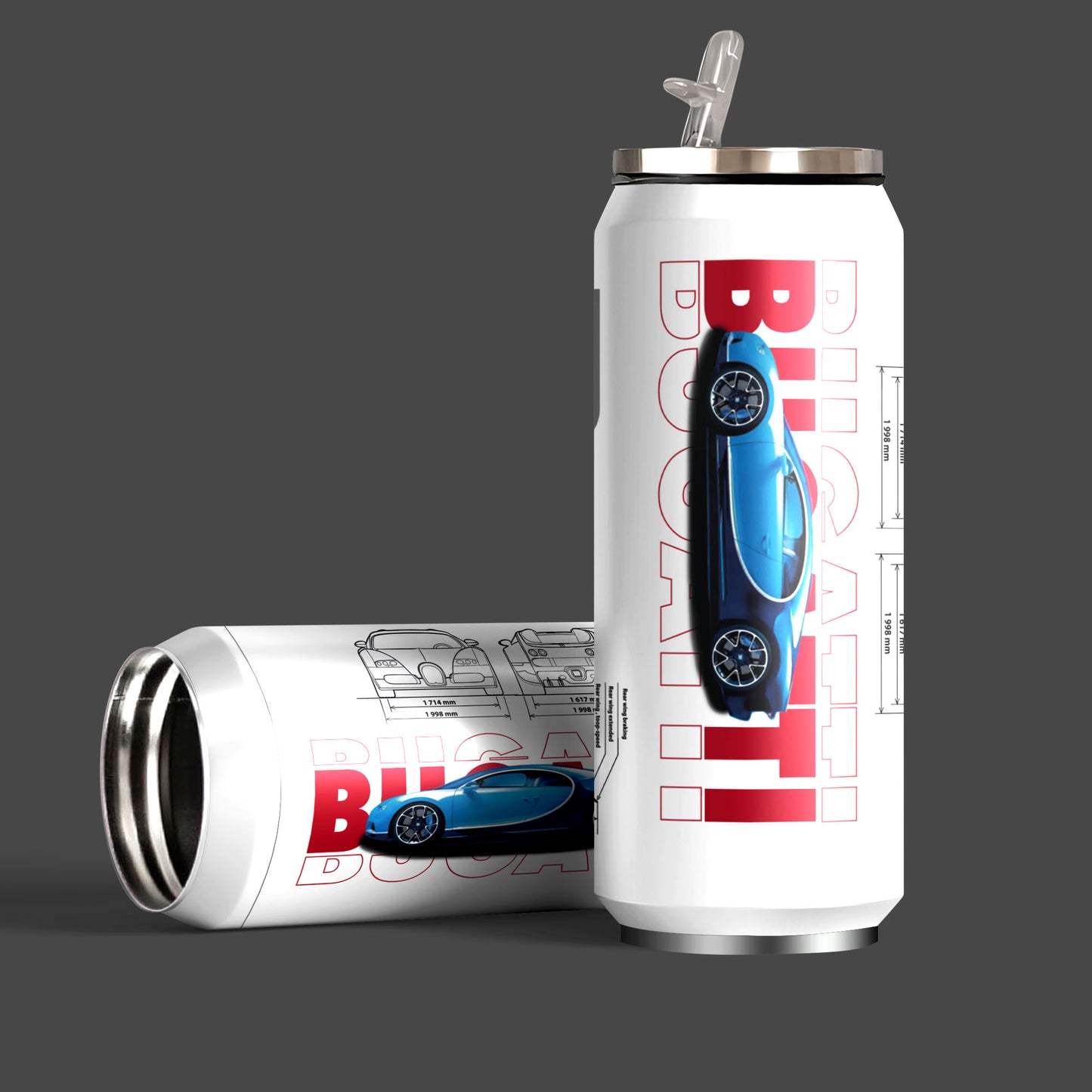 Bugatti Art Inspired Sipper Can