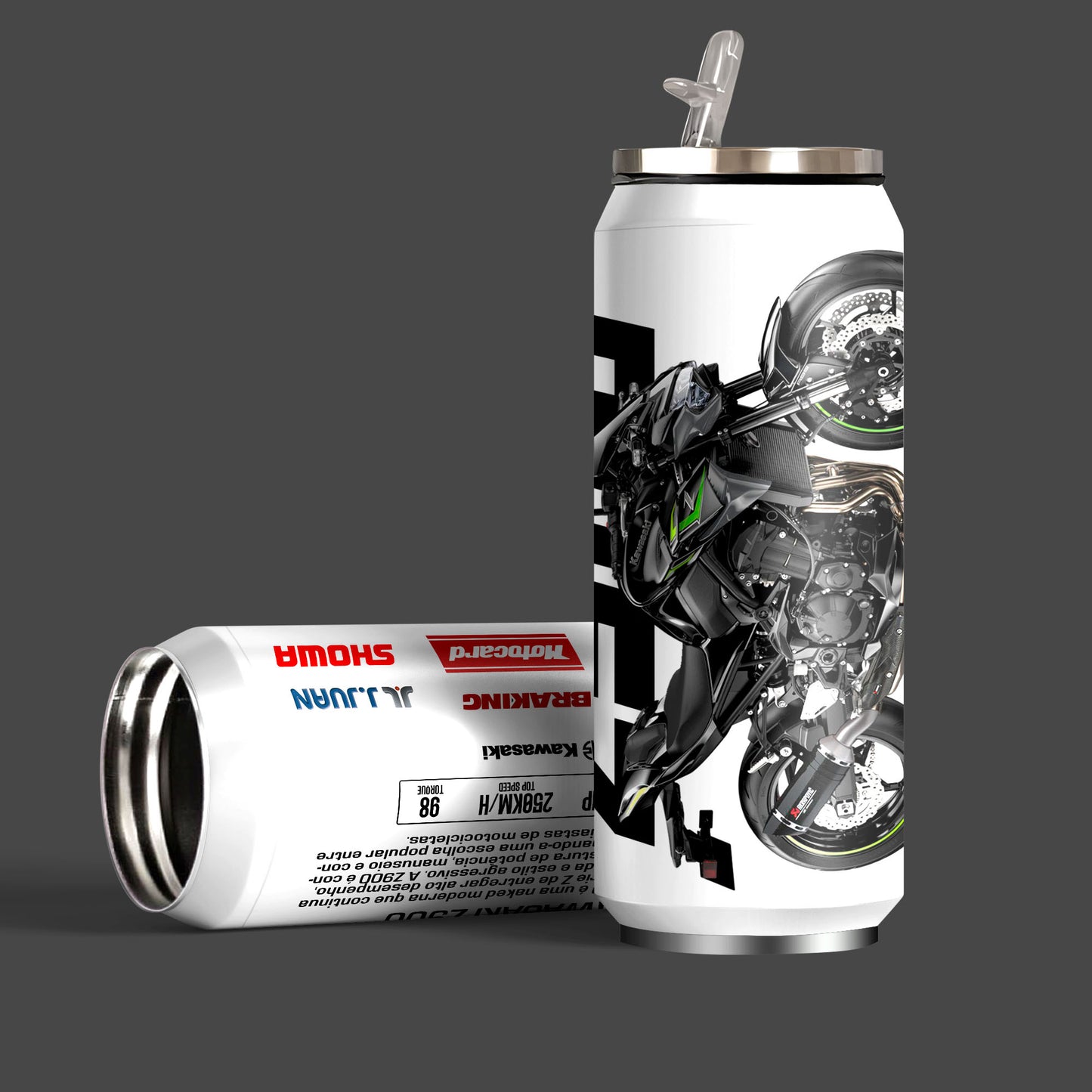 Kawasaki Z900 Inspired Art Sipper Can