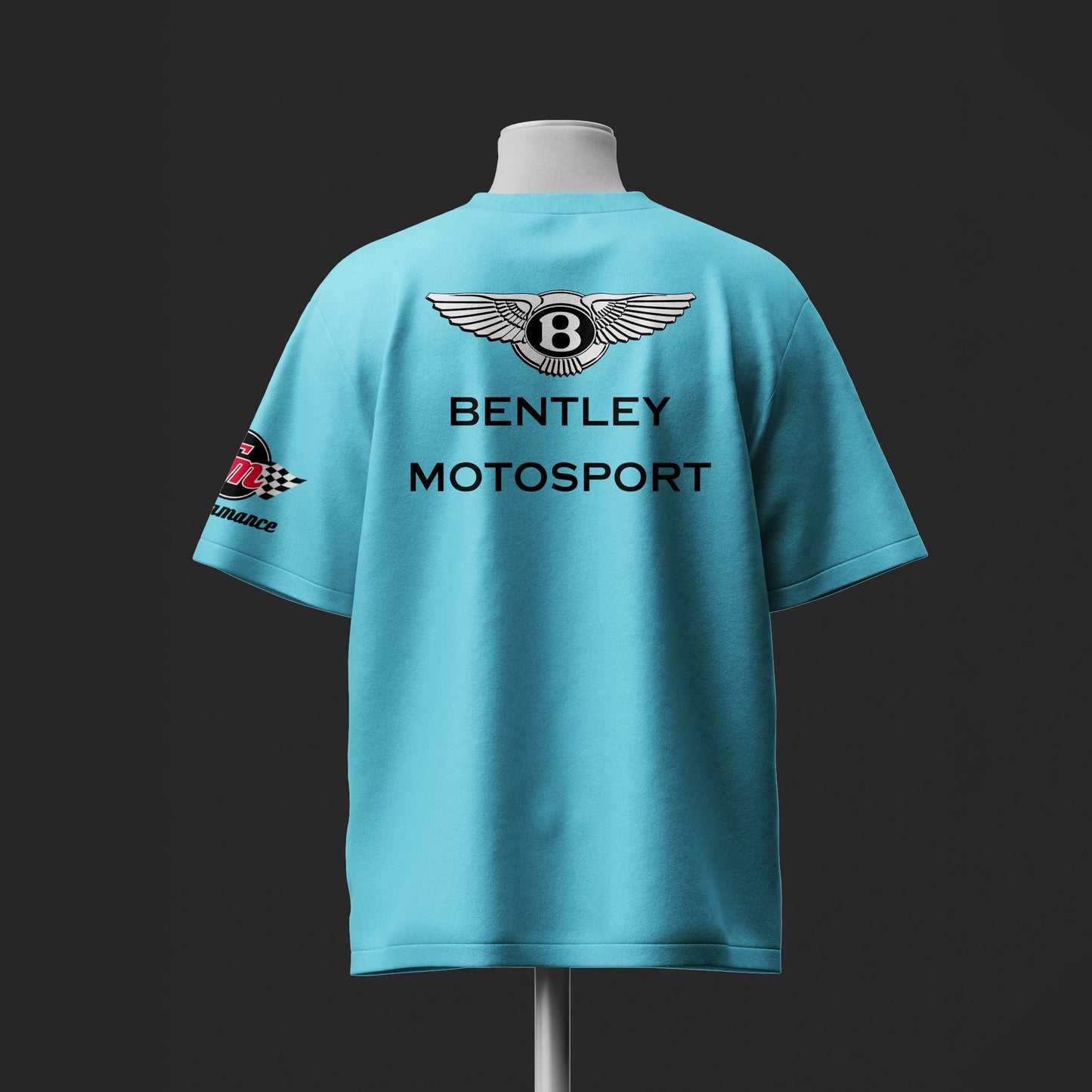 Bentley Motosport Edition Inspired Oversize light blue Cotton T-shirt