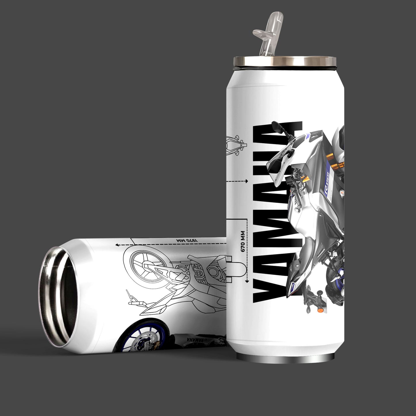 Yamaha R15M Inspired Art Sipper Can
