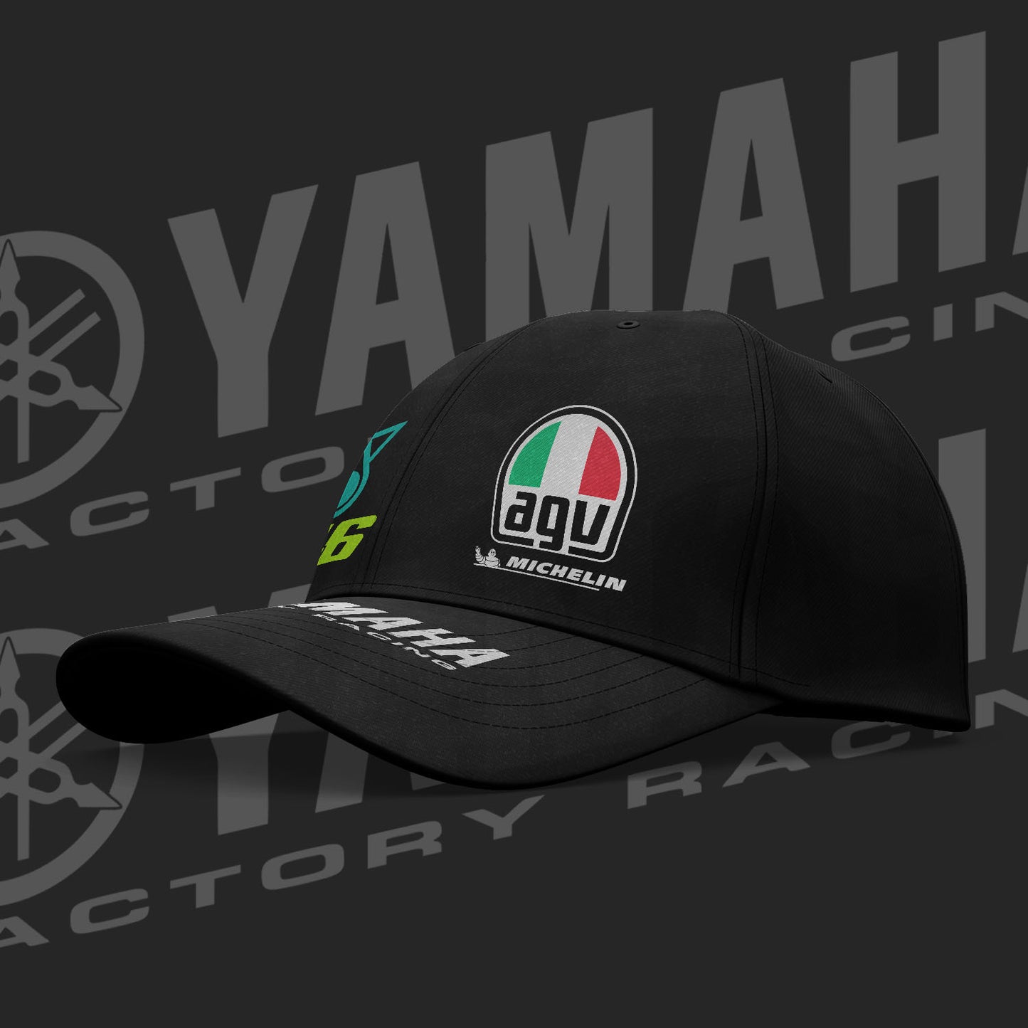 VR46 Yamaha Edition Inspired 6 Pannel Cap