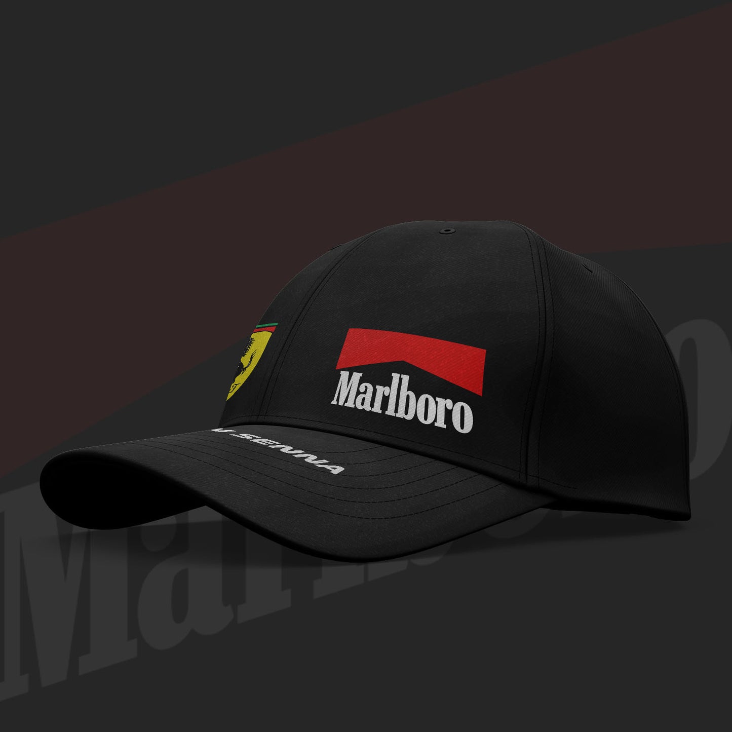 Ayrton Senna Inspired 6 Pannel Cap