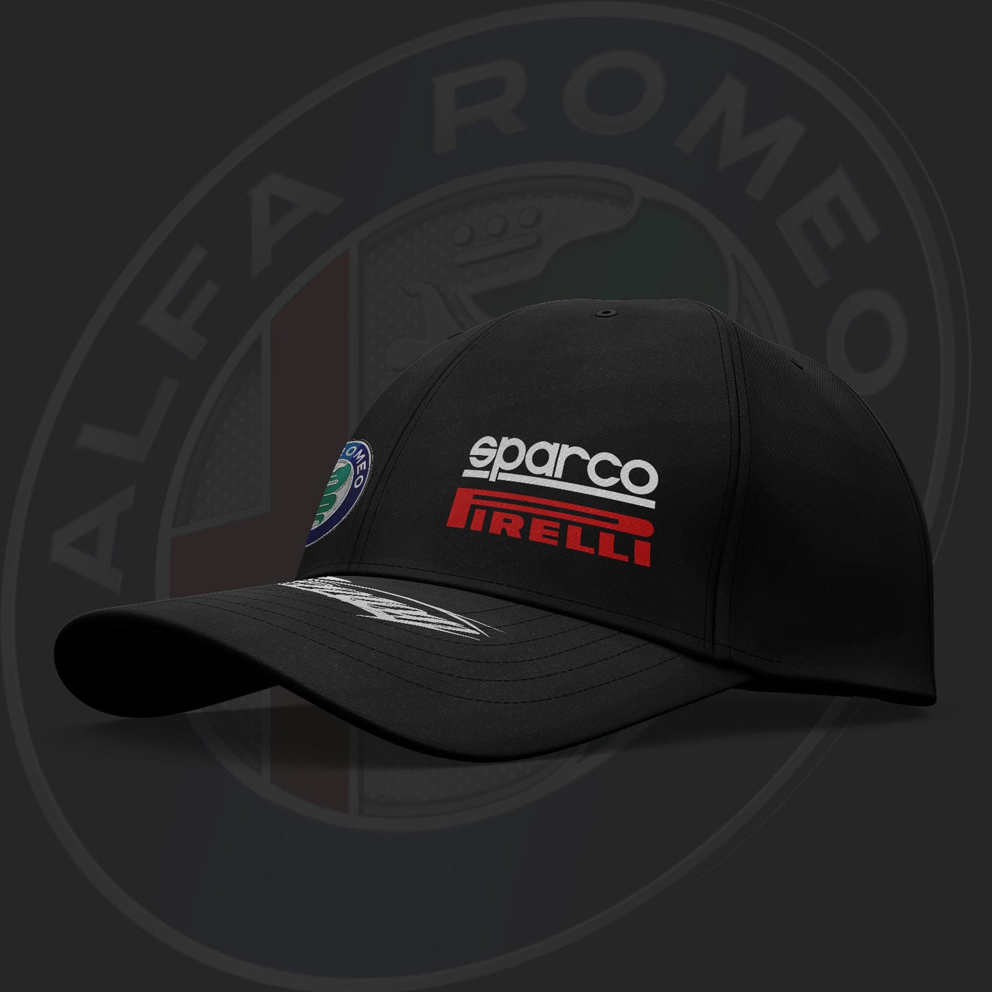 Alfa Romeo Inspired 6 Pannel Cap