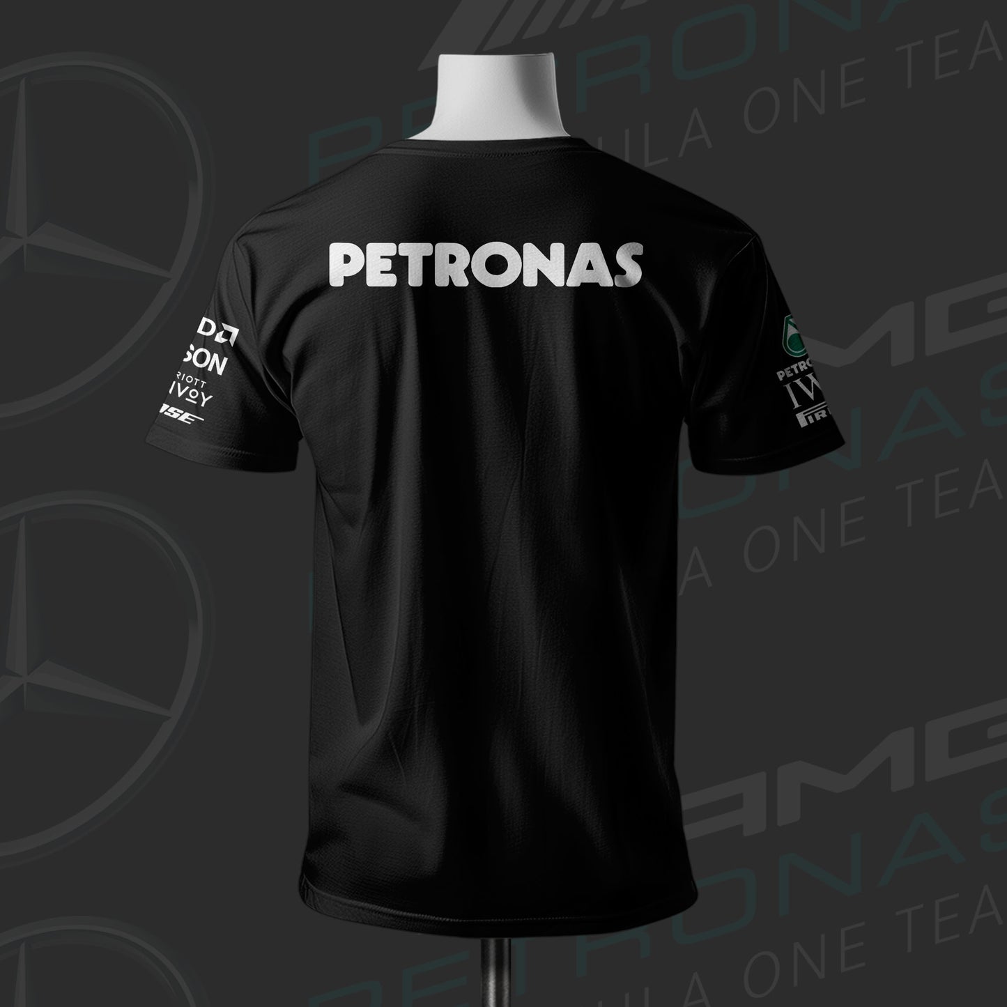 Legend's Vintage F1 Racing Team Black Cotton T-shirt