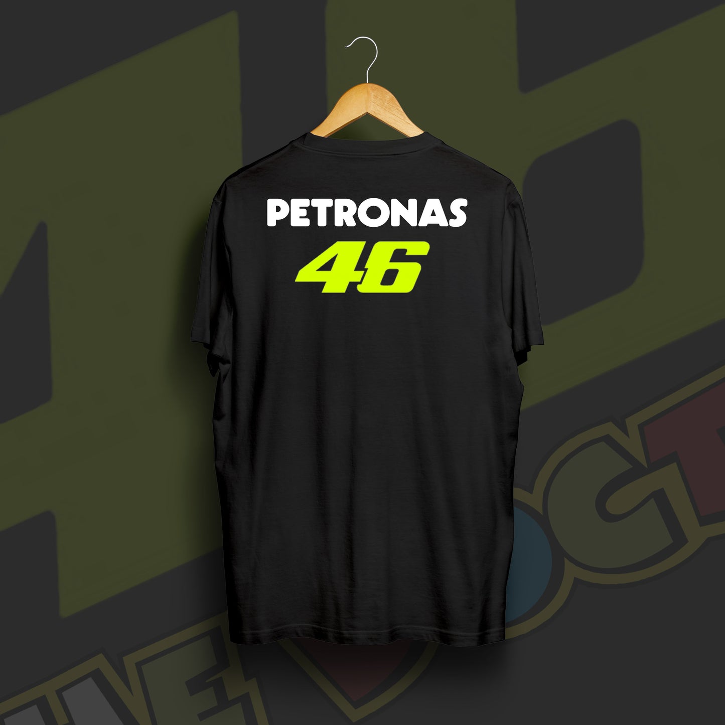Valentino Rossi Black Cotton T-shirt