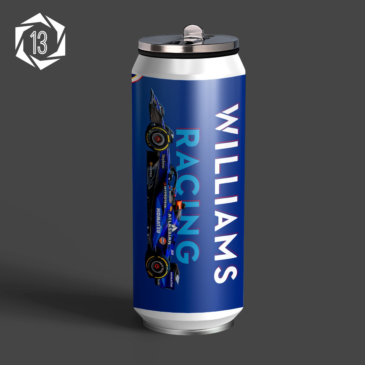 William Racing Carlos Inspired Art Sipper Can