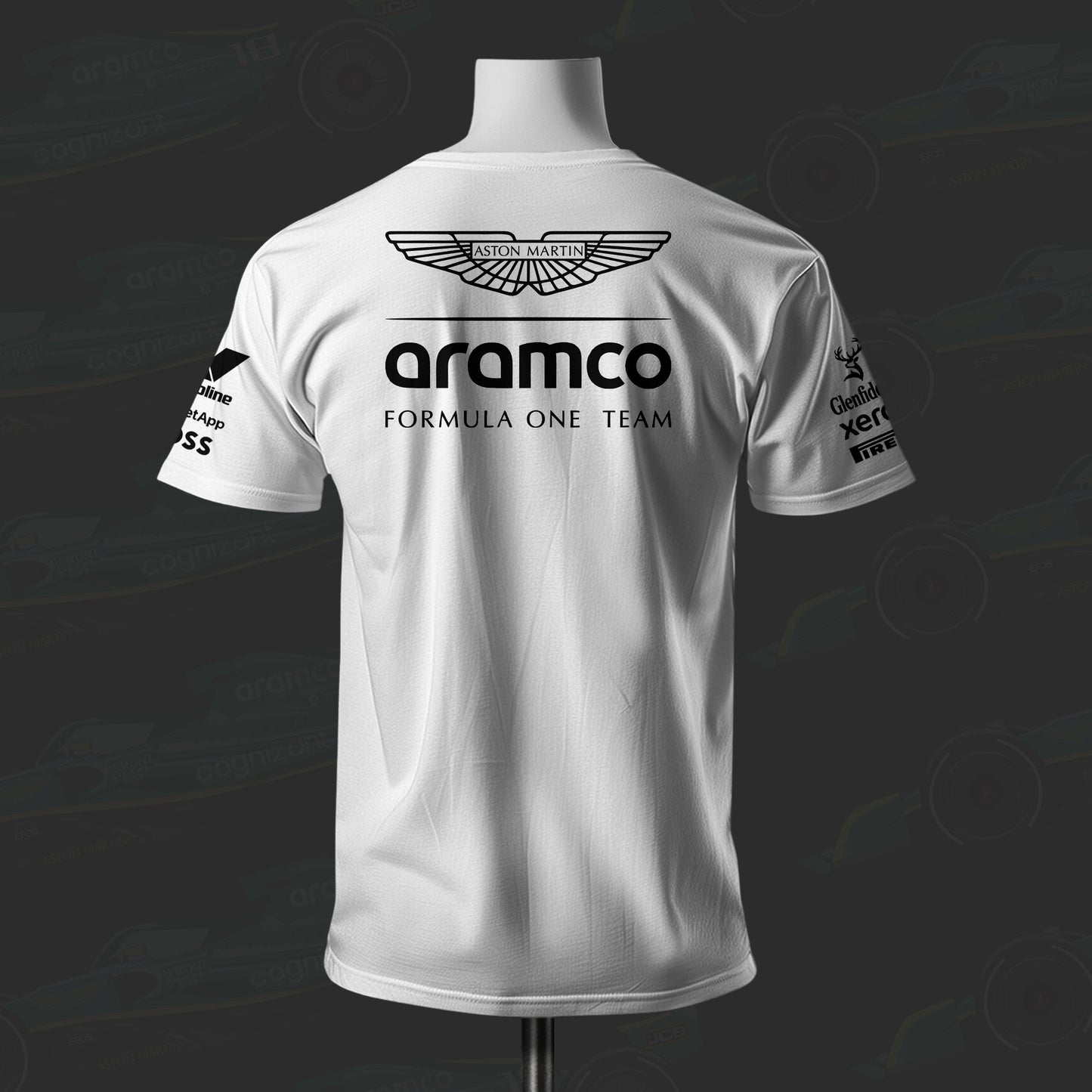 Aston Martin Aramco F1 Racing Team Inspired Cotton T-shirt