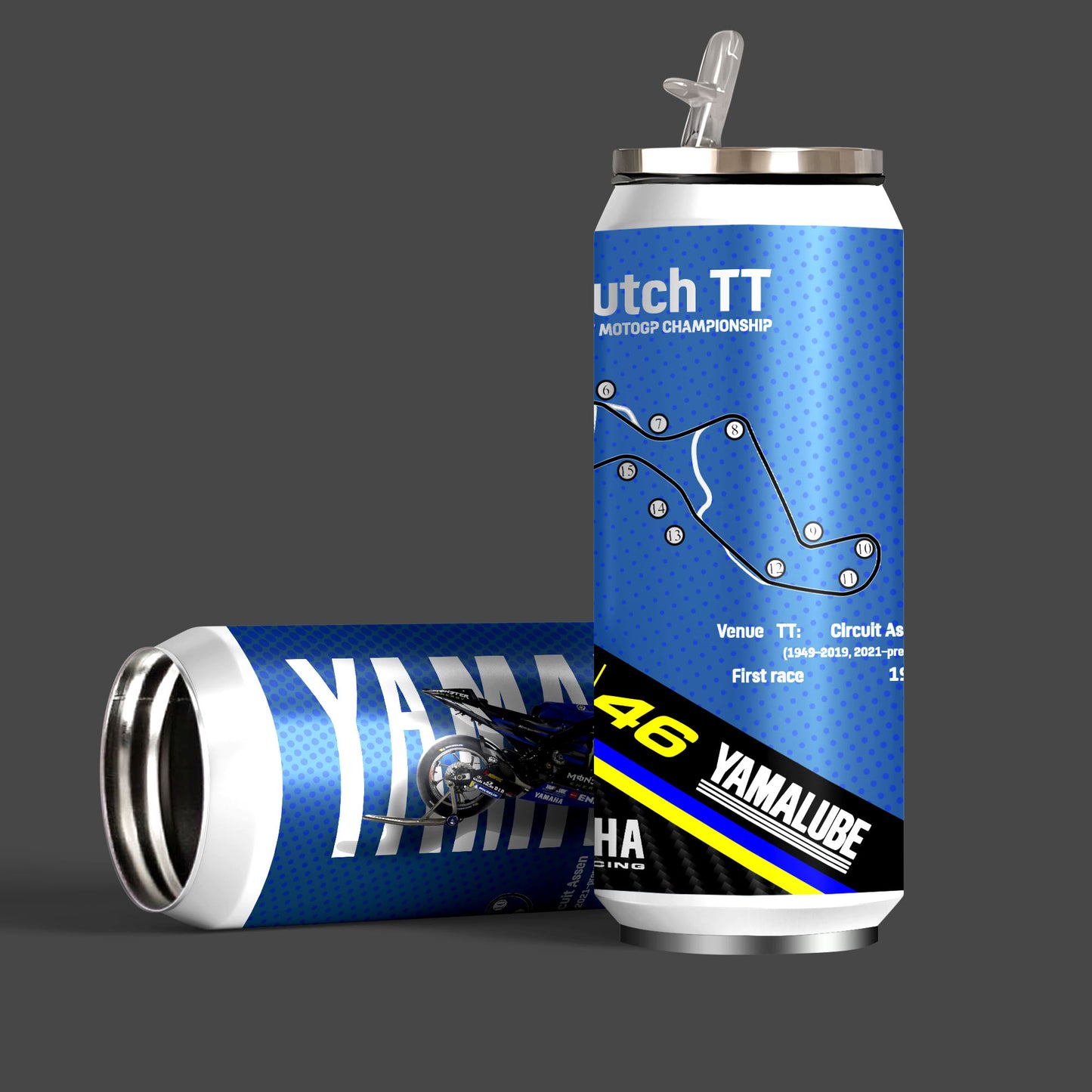 VR46 Yamaha Superbike Inspired Sipper Can