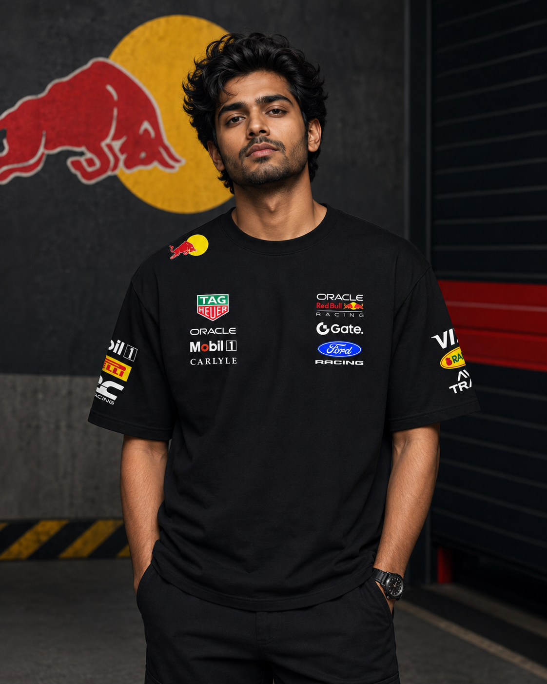 Max R B Racing 2026 Edition Oversize Black T-shirt
