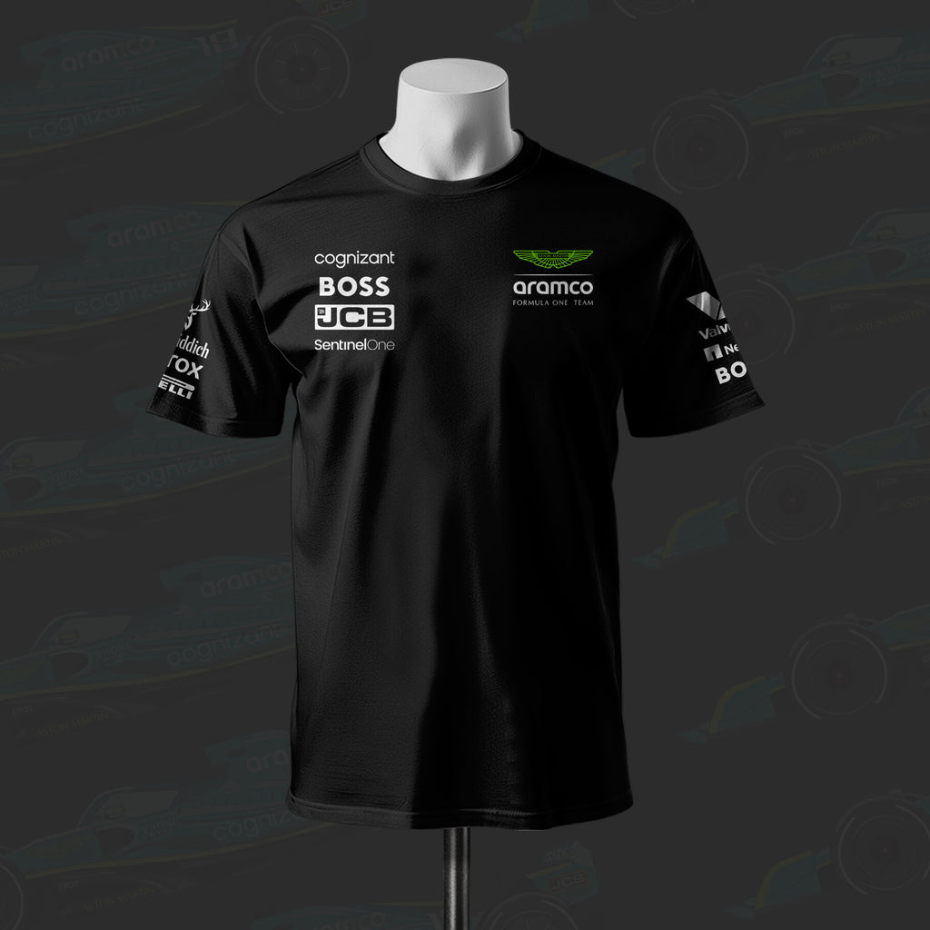 A Martin  F1 Racing Team Inspired Cotton T-shirt