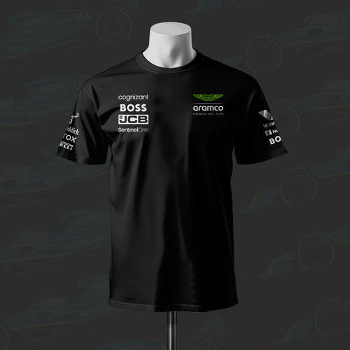 Aston Martin Aramco F1 Racing Team Inspired Cotton T-shirt