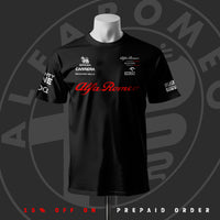 Kimi Räikkönen AR F1 Racing Team Inspired Black Cotton T-shirt