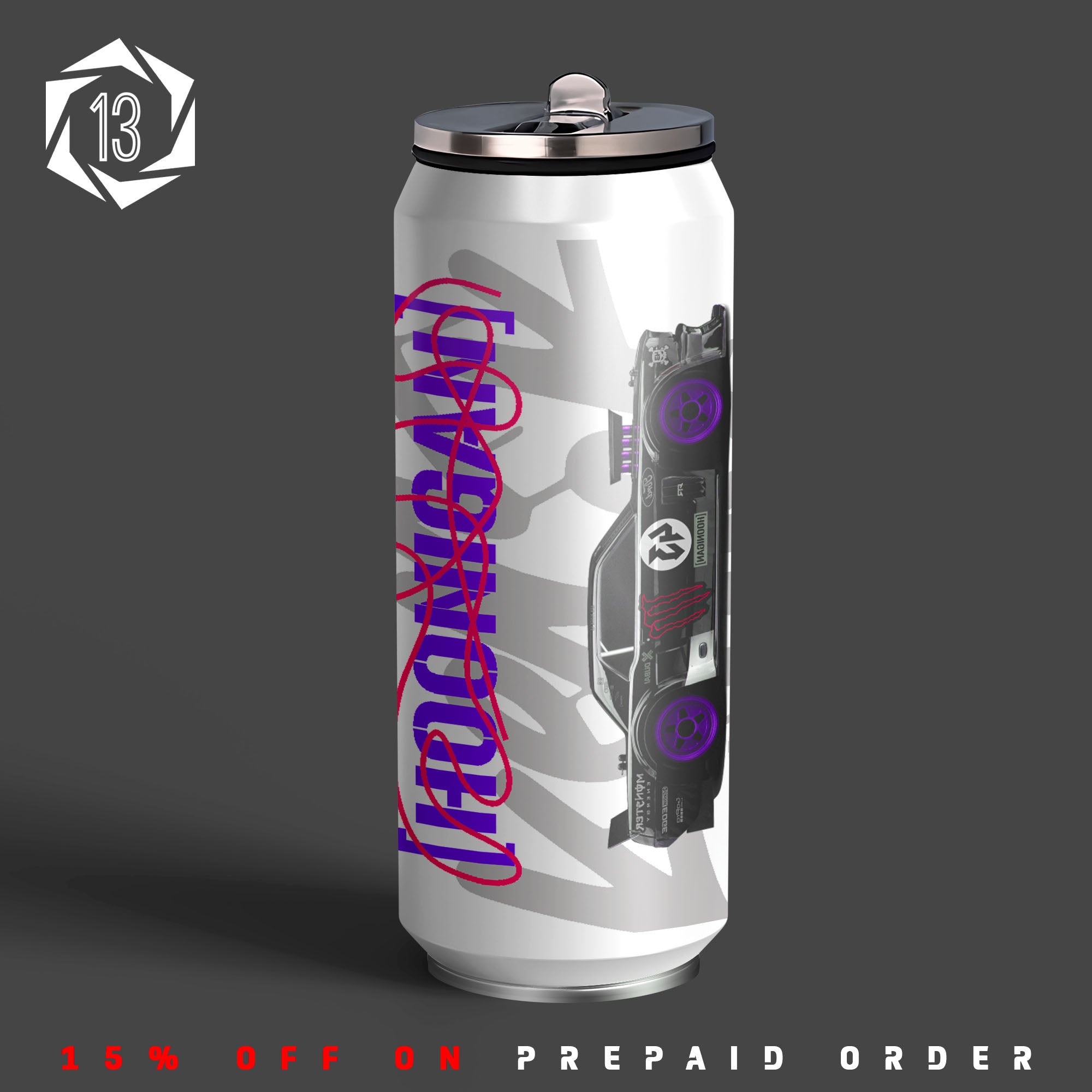 FM Racing Team Inspired Sipper Can