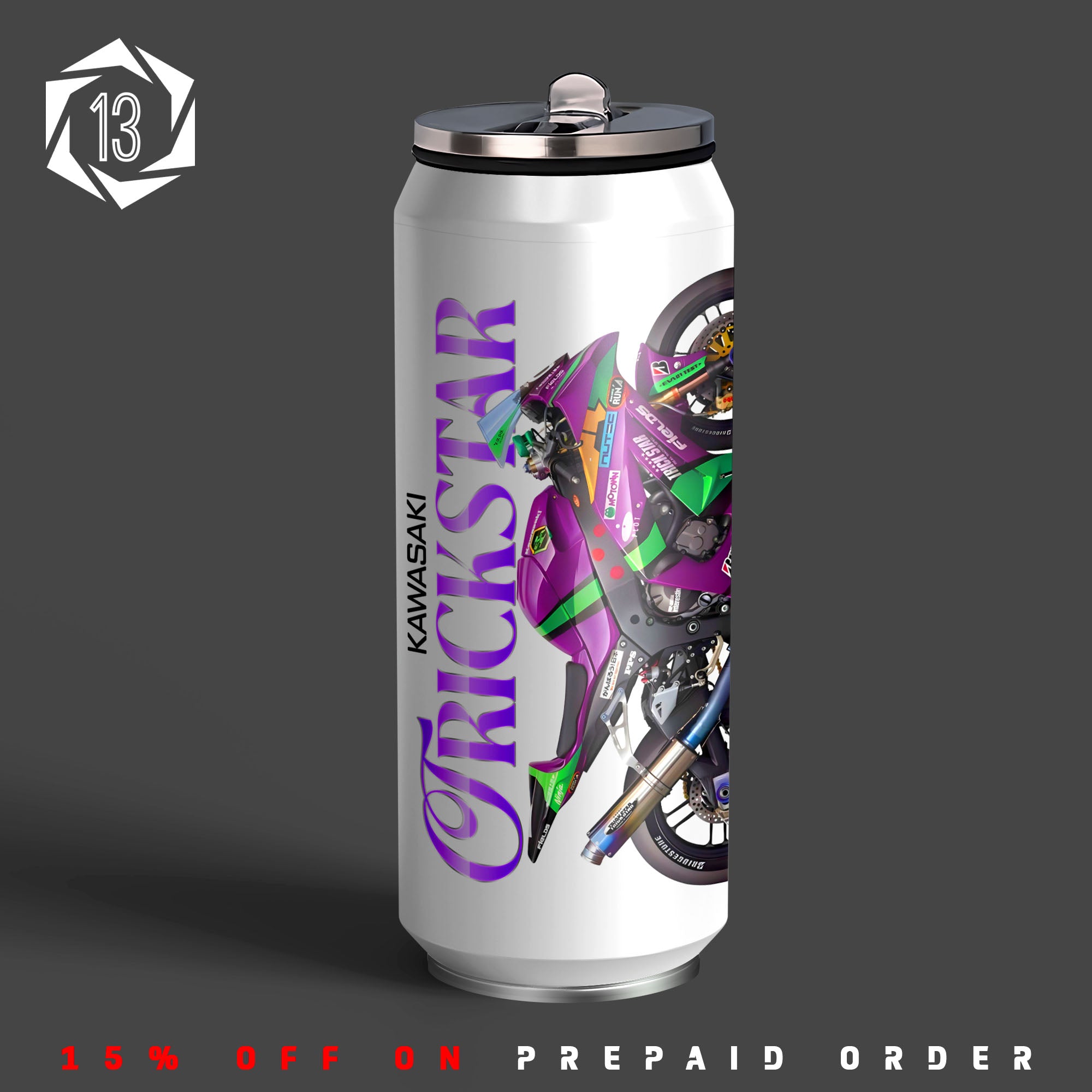 KRT ZX-10R Trickstar Edition Inspired Art Sipper Can
