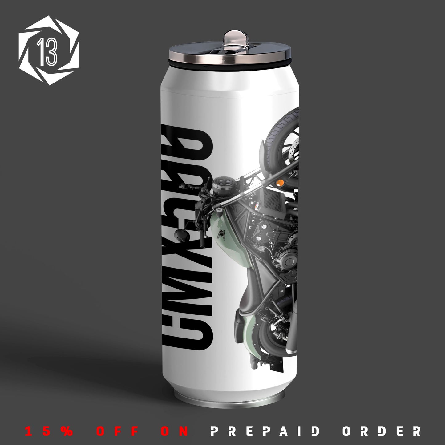 Honda CMX500 Inspired Art Sipper Can
