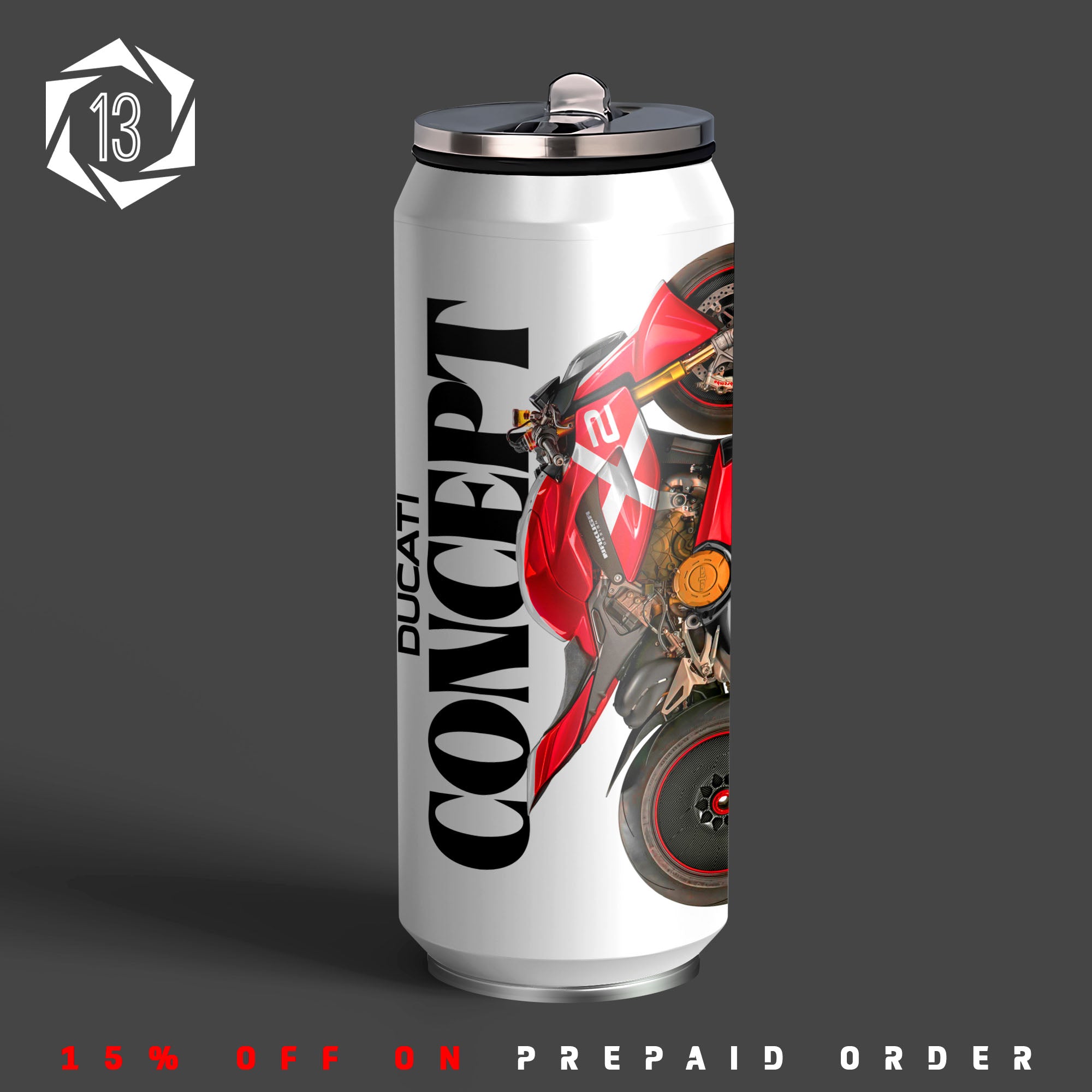 D Conecpt Inspired Art Sipper Can