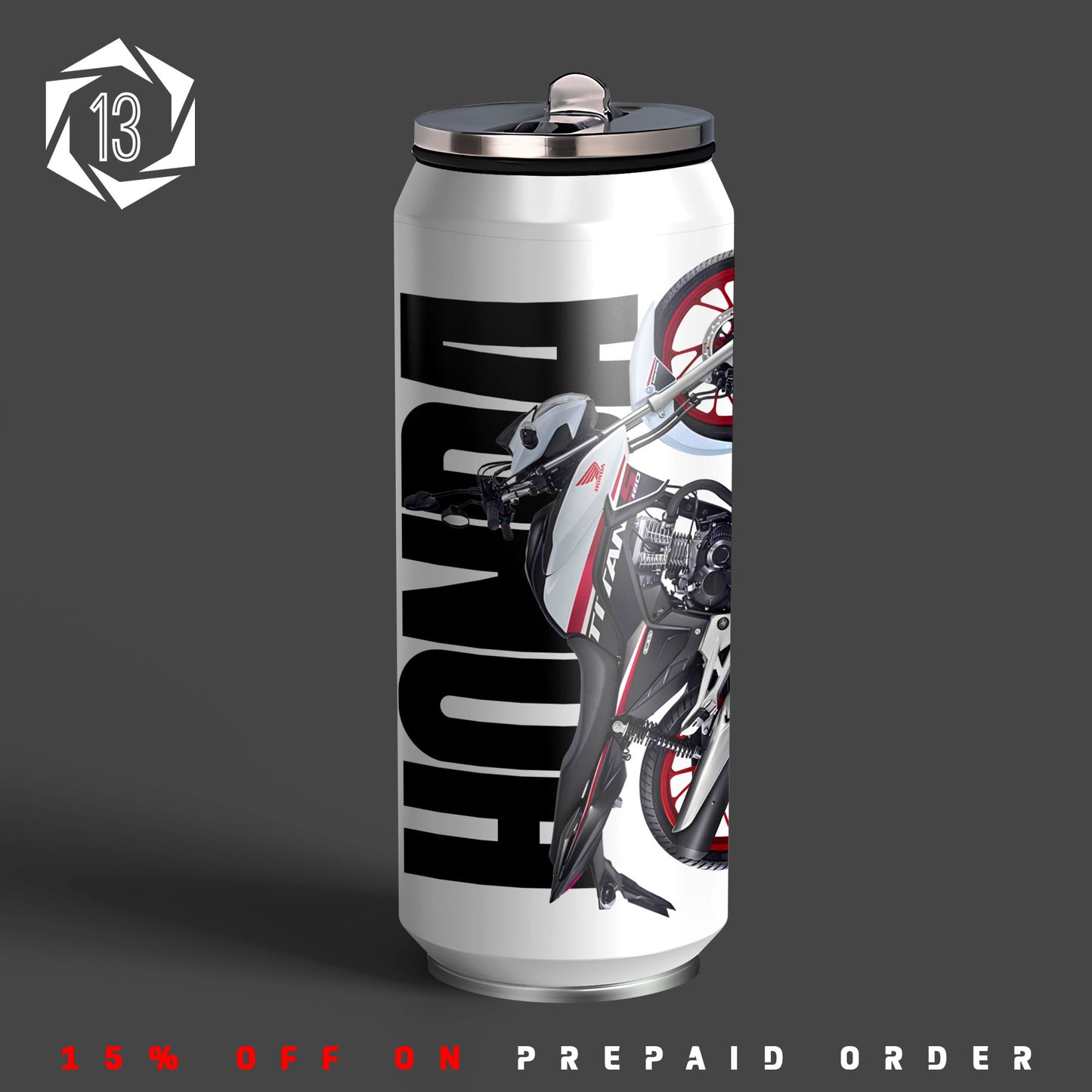 Honda CG 160S Inspired Art Sipper Can