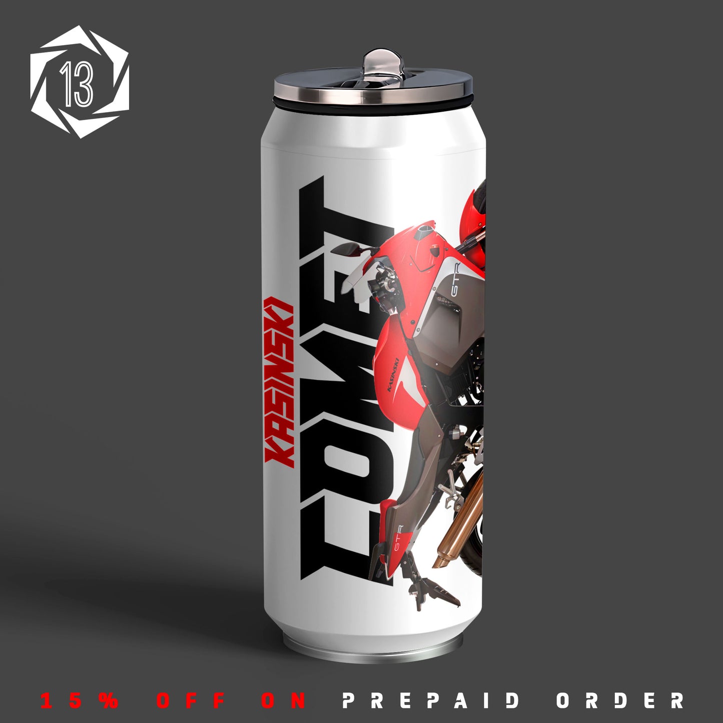 Kasinski Comet GT 250R Inspired Art Sipper Can