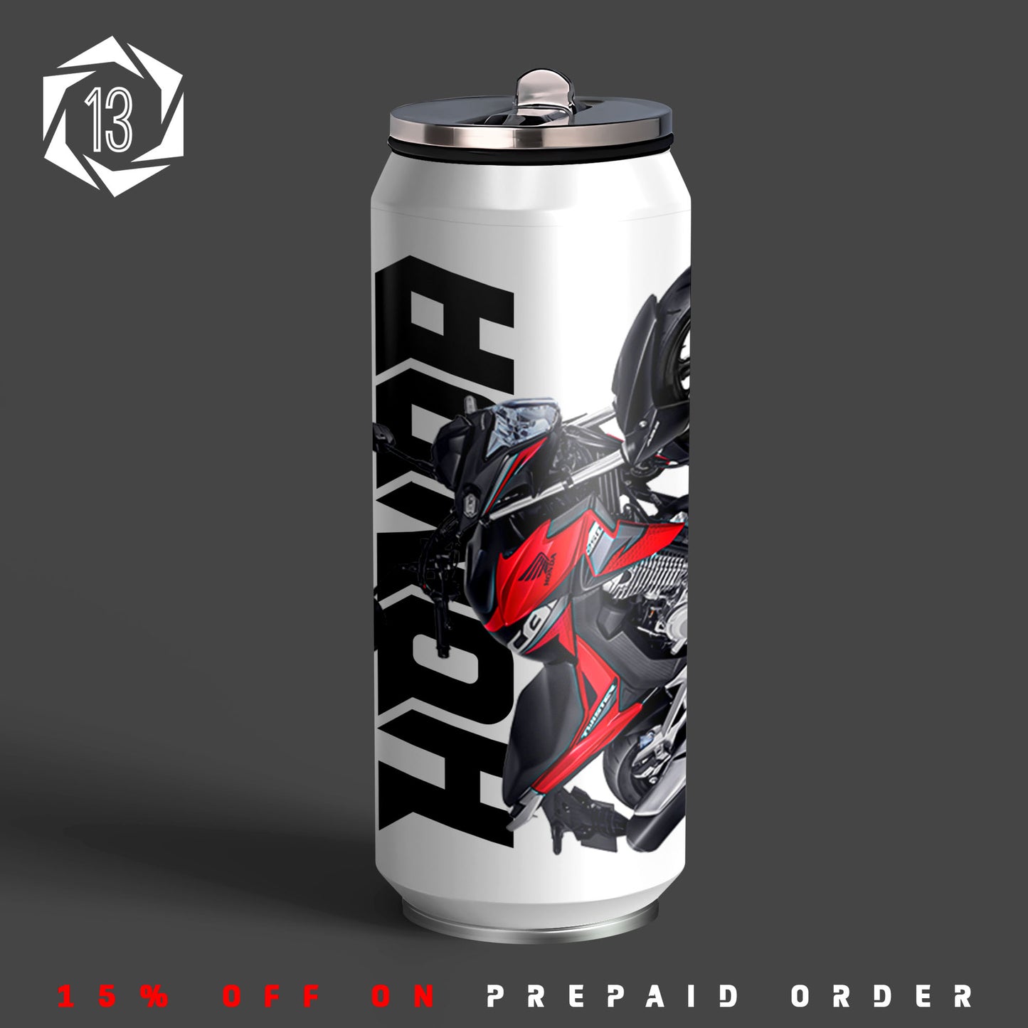 Honda CB250 Twister Inspired Art Sipper Can