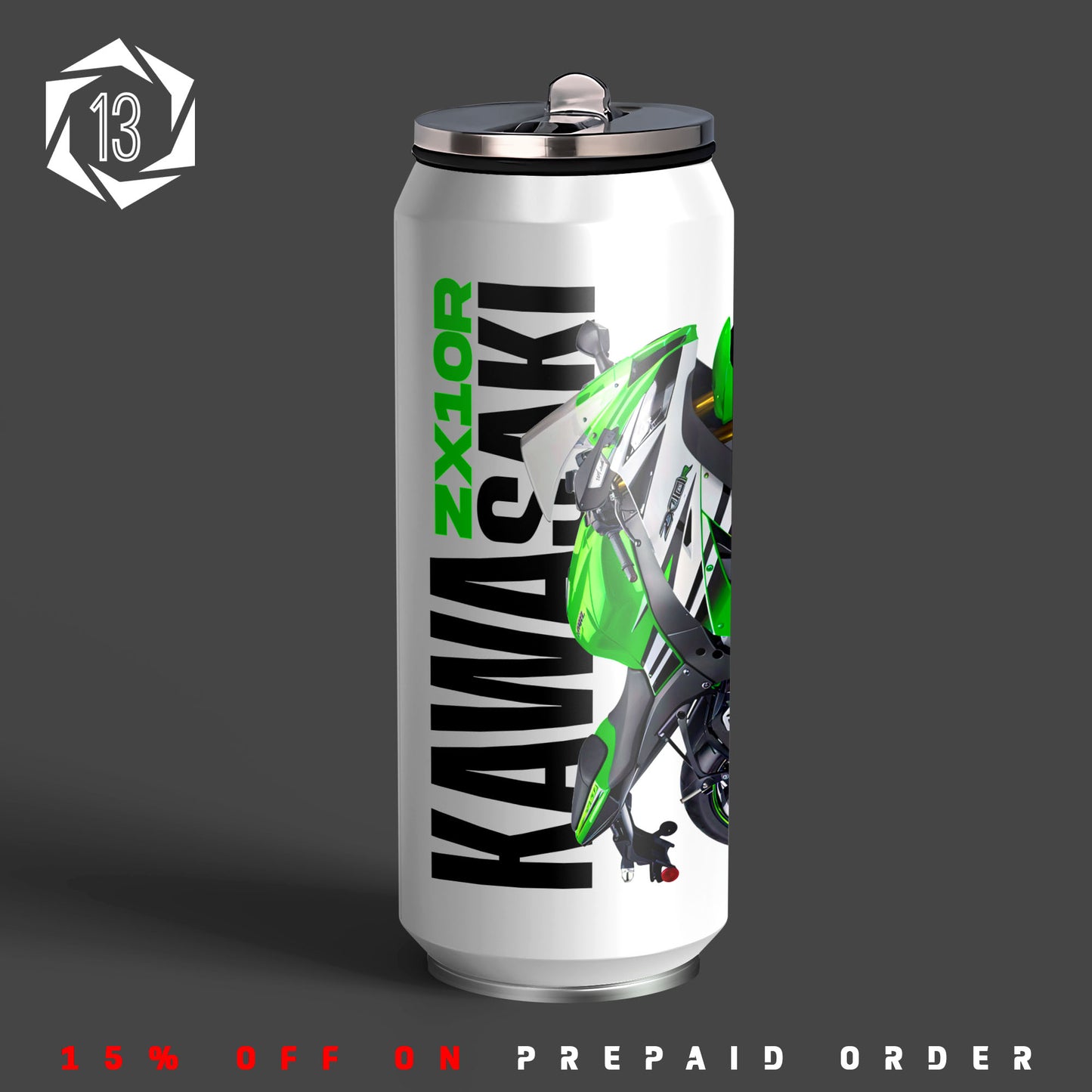 Kawasaki ZX-10R 3.0 Edition Inspired Art Sipper Can