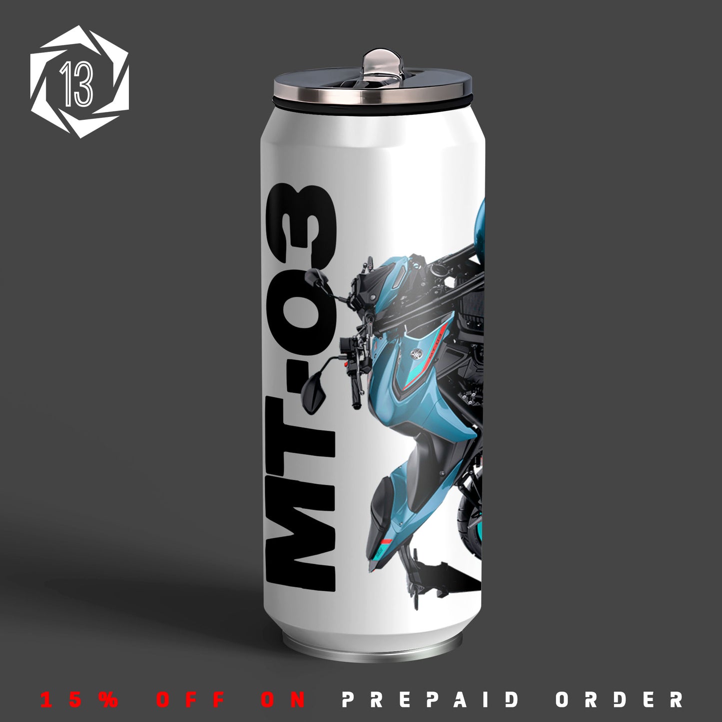 Yamaha MT-03 Inspired Sipper Can