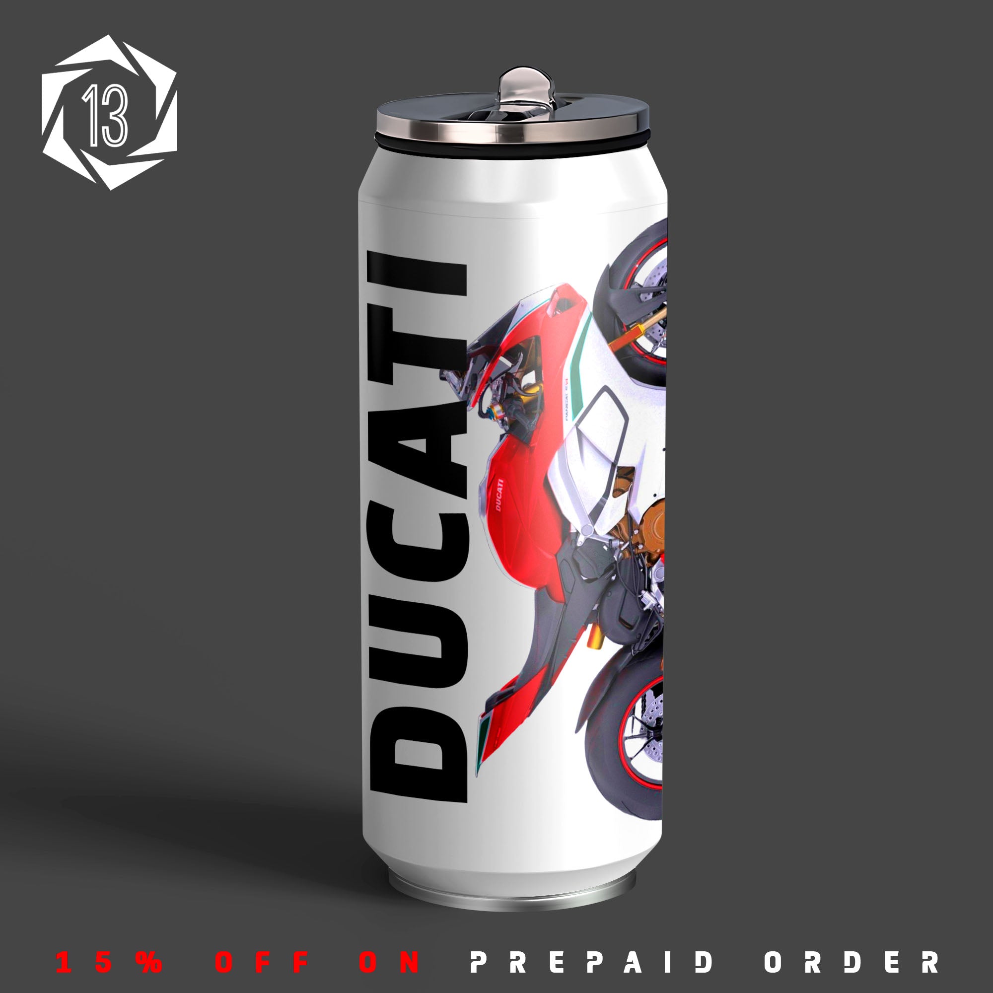 D Panigale 2.0 Inspired Art Sipper Can