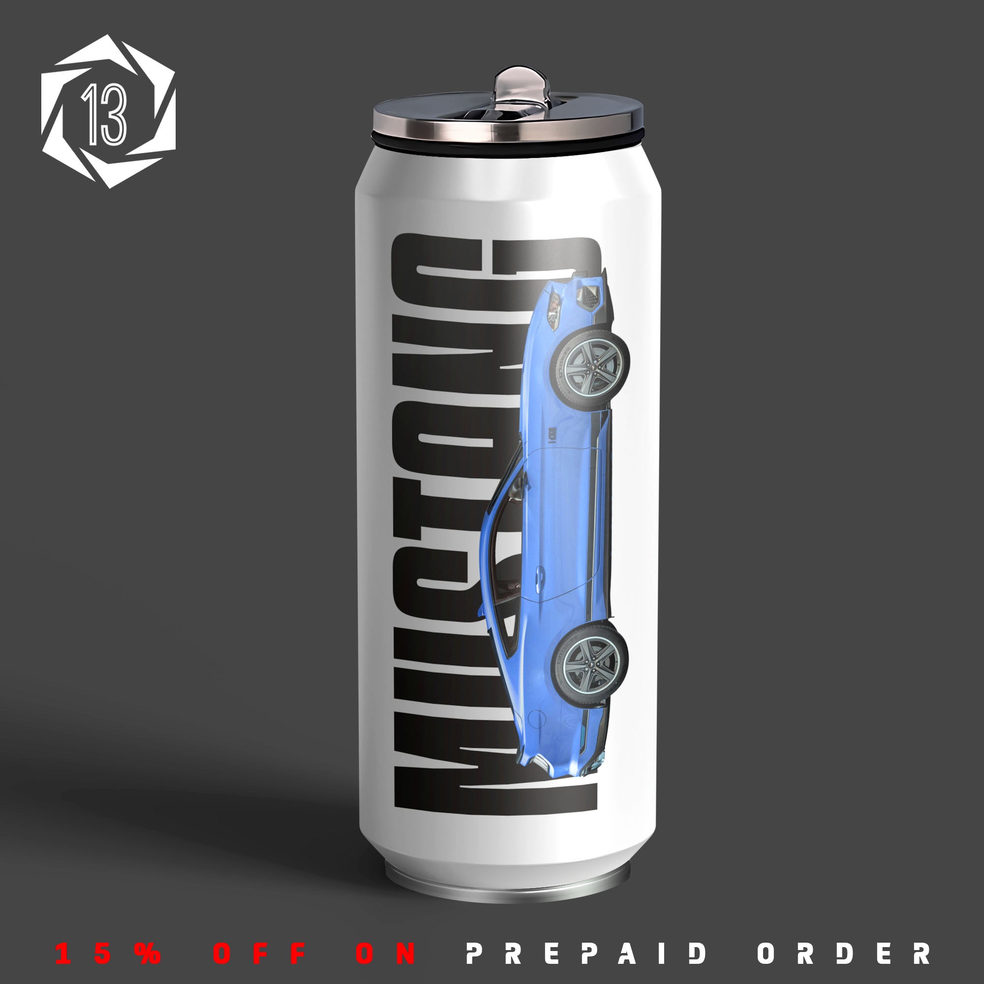 M Inspired Art Sipper Can
