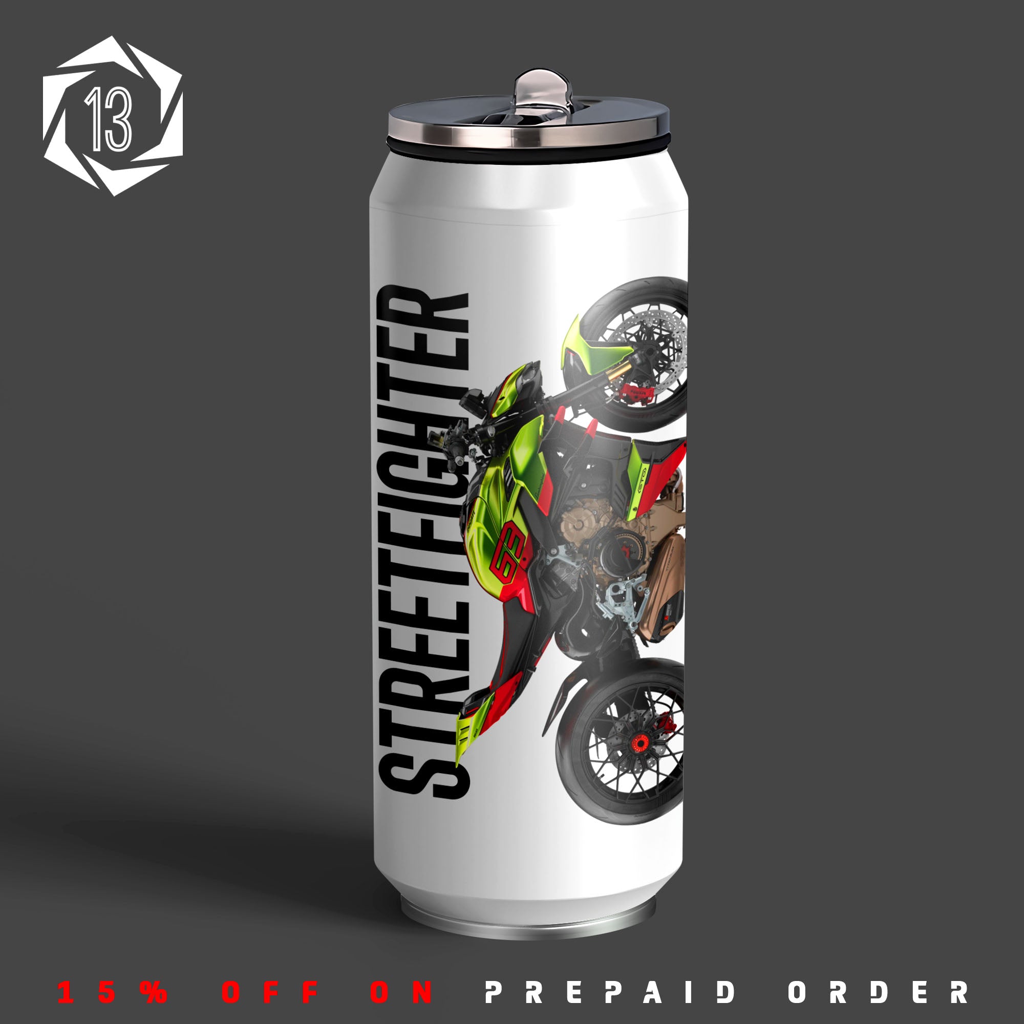 Street Fighter V4 2.0 Inspired Art Sipper Can