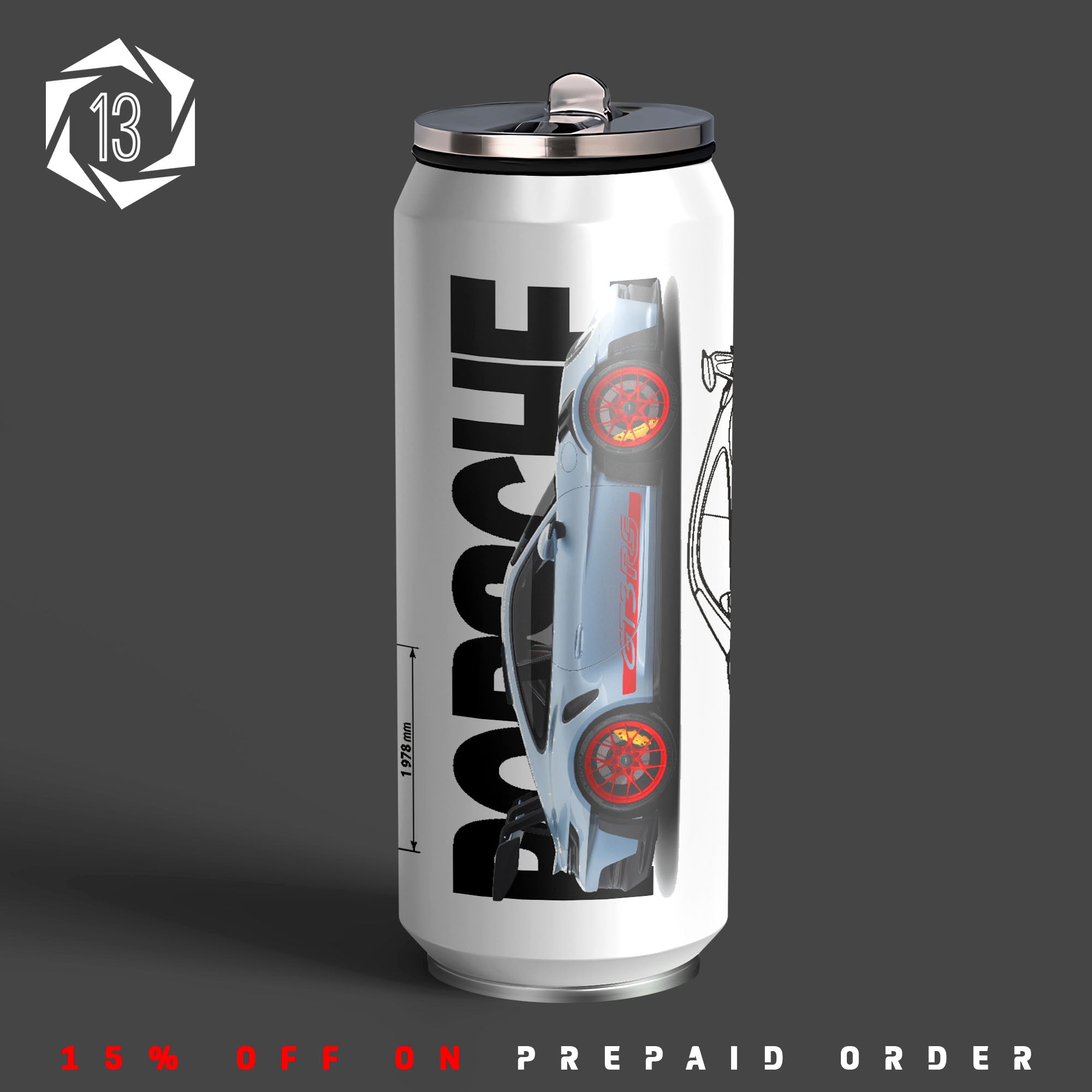 PORS Supercar Inspired Sipper Can