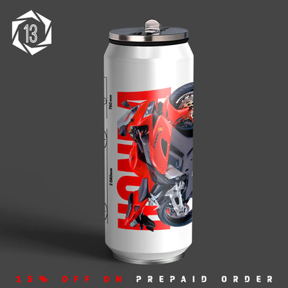Honda CBR 5.0 Red & Black Inspired Art Sipper Can
