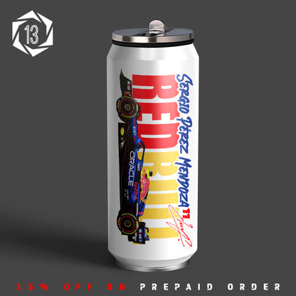 Sergio Perez Formula 1 Racing Team Inspired Sipper Can