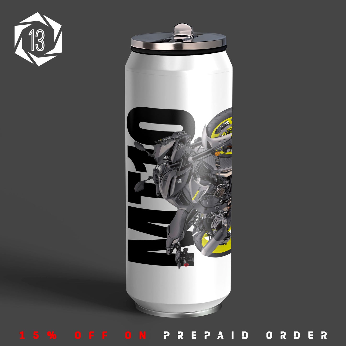 Yamaha MT-10 Inspired Art Sipper Can