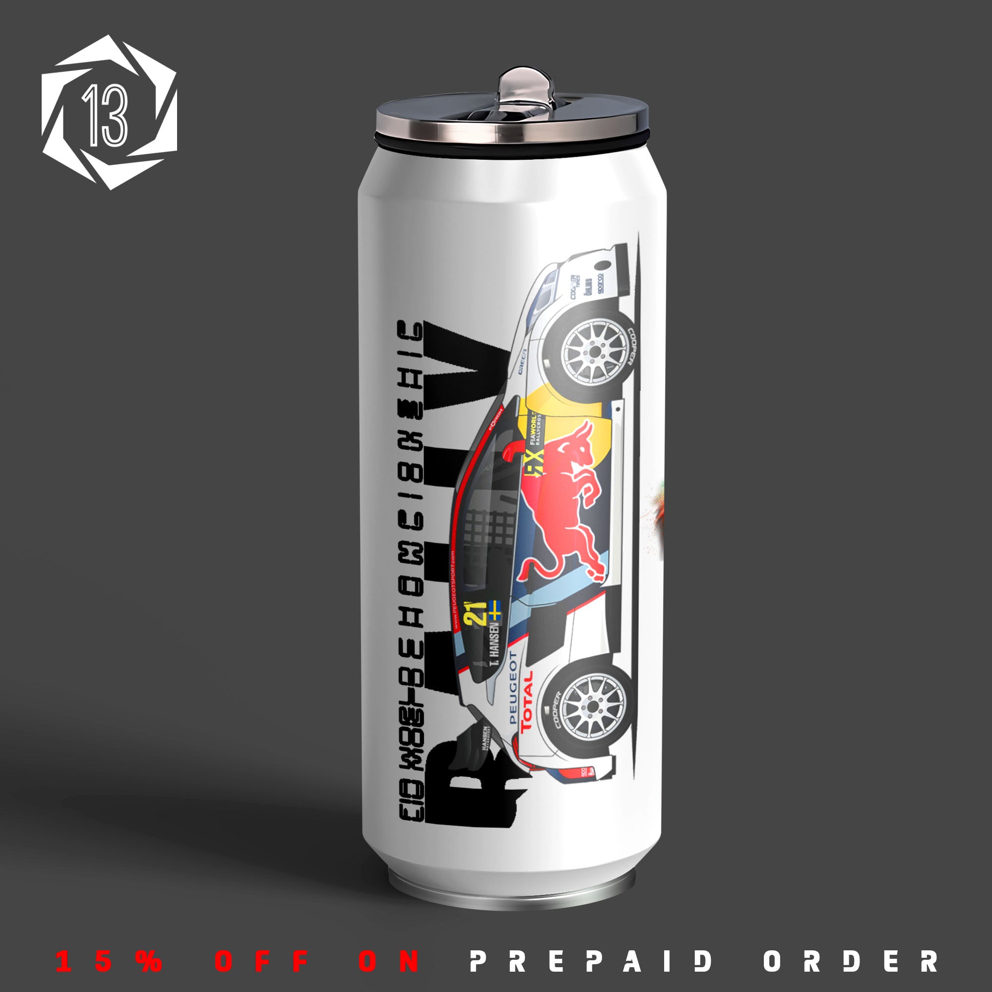 KTH Car Rally Racing Team Inspired Sipper Can