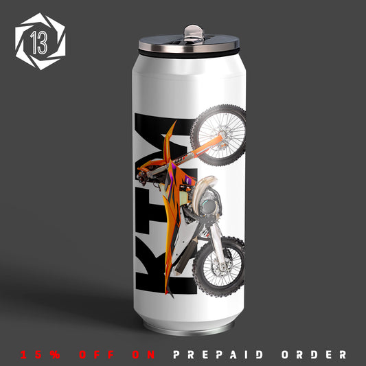 KTM 250 EXC dirt bike Inspired Art Sipper Can