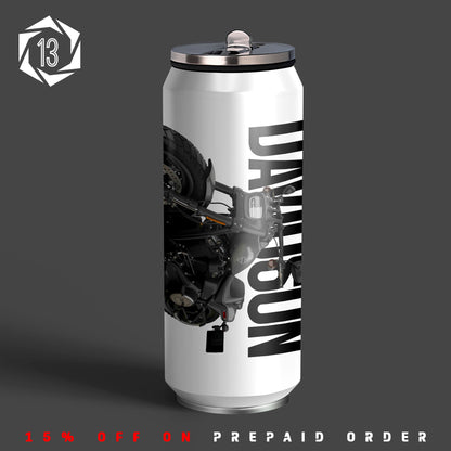 H Davidson Fat BOB Inspired Art Sipper Can