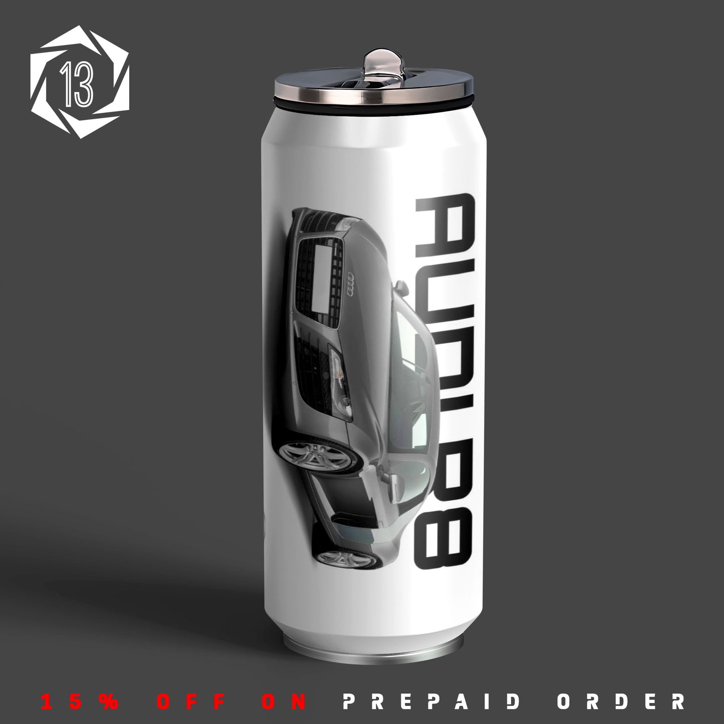 Audi R8 Art Inspired Sipper Can
