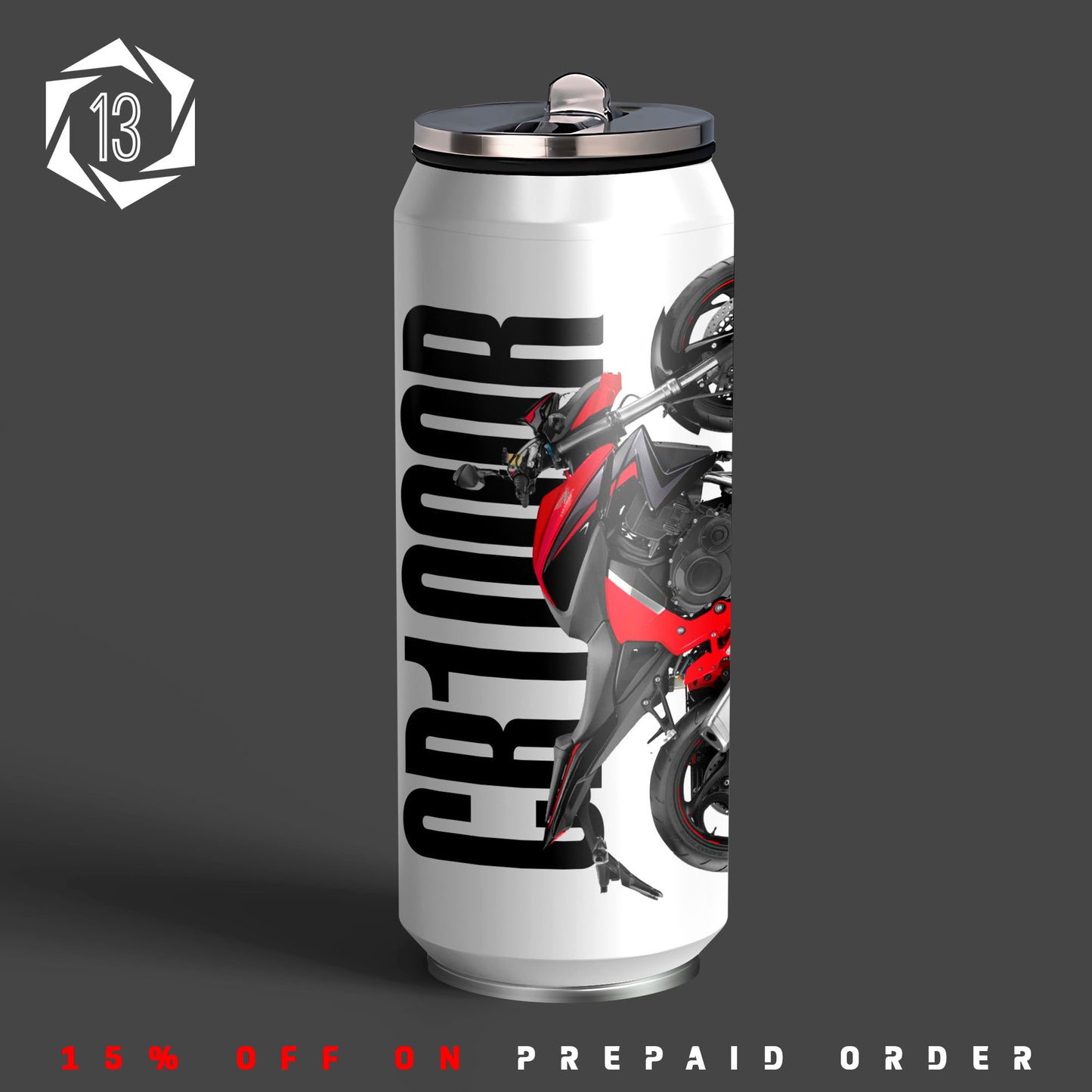 Honda CB1000R Inspired Art Sipper Can