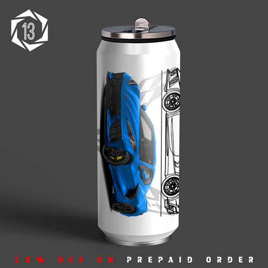 Corvette C8 Art Inspired Sipper Can