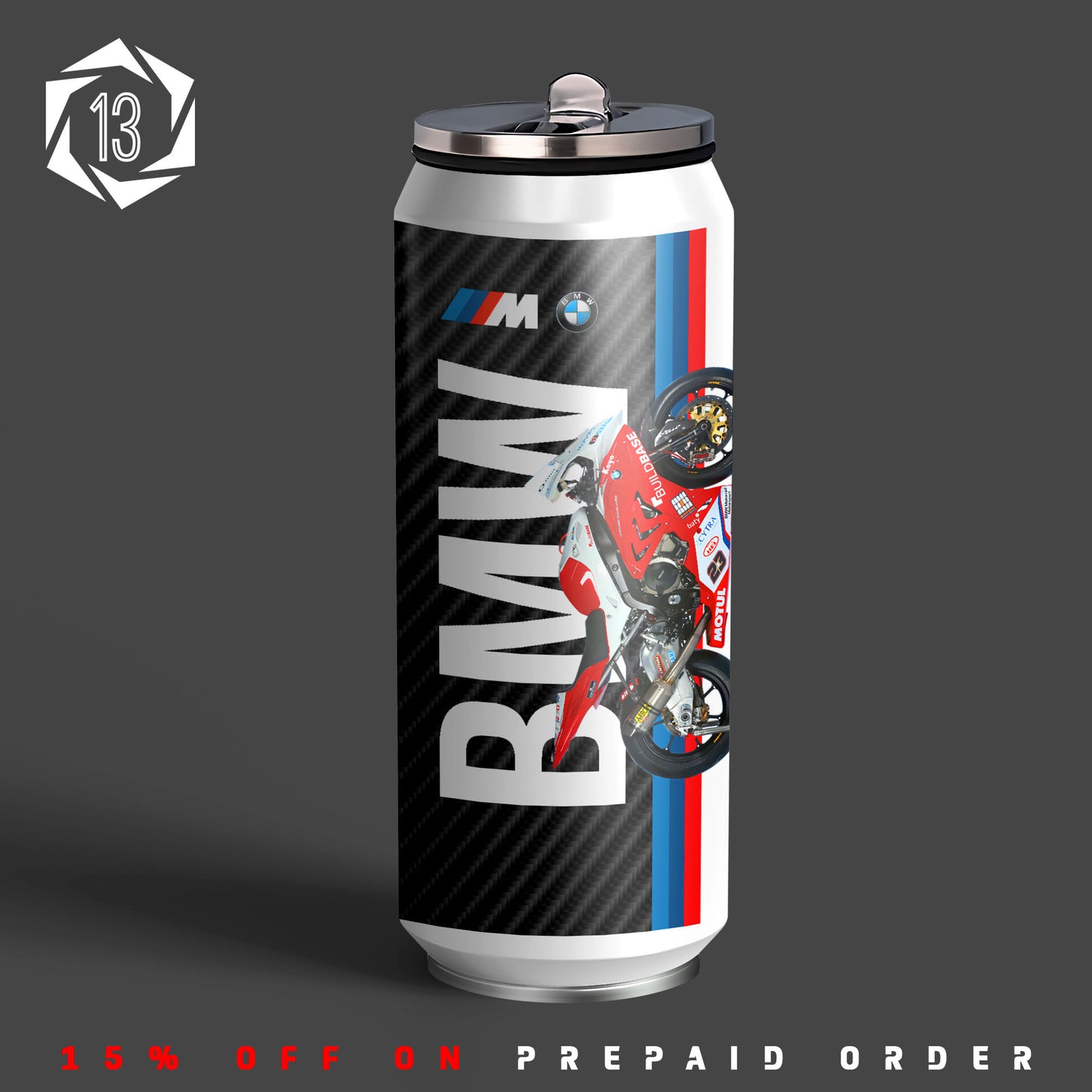 BMW Motorrad Inspired Sipper Can