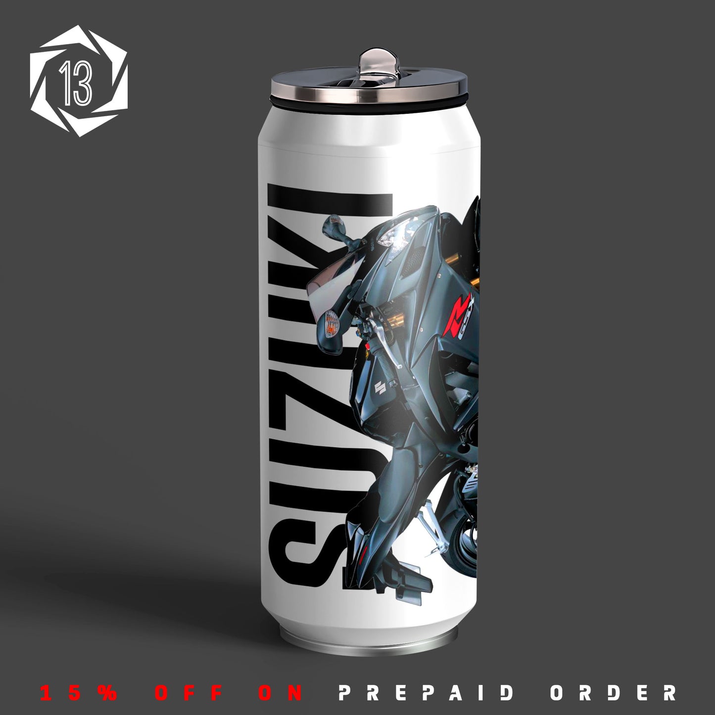 Suzuki GSX-R600 Inspired Art Sipper Can