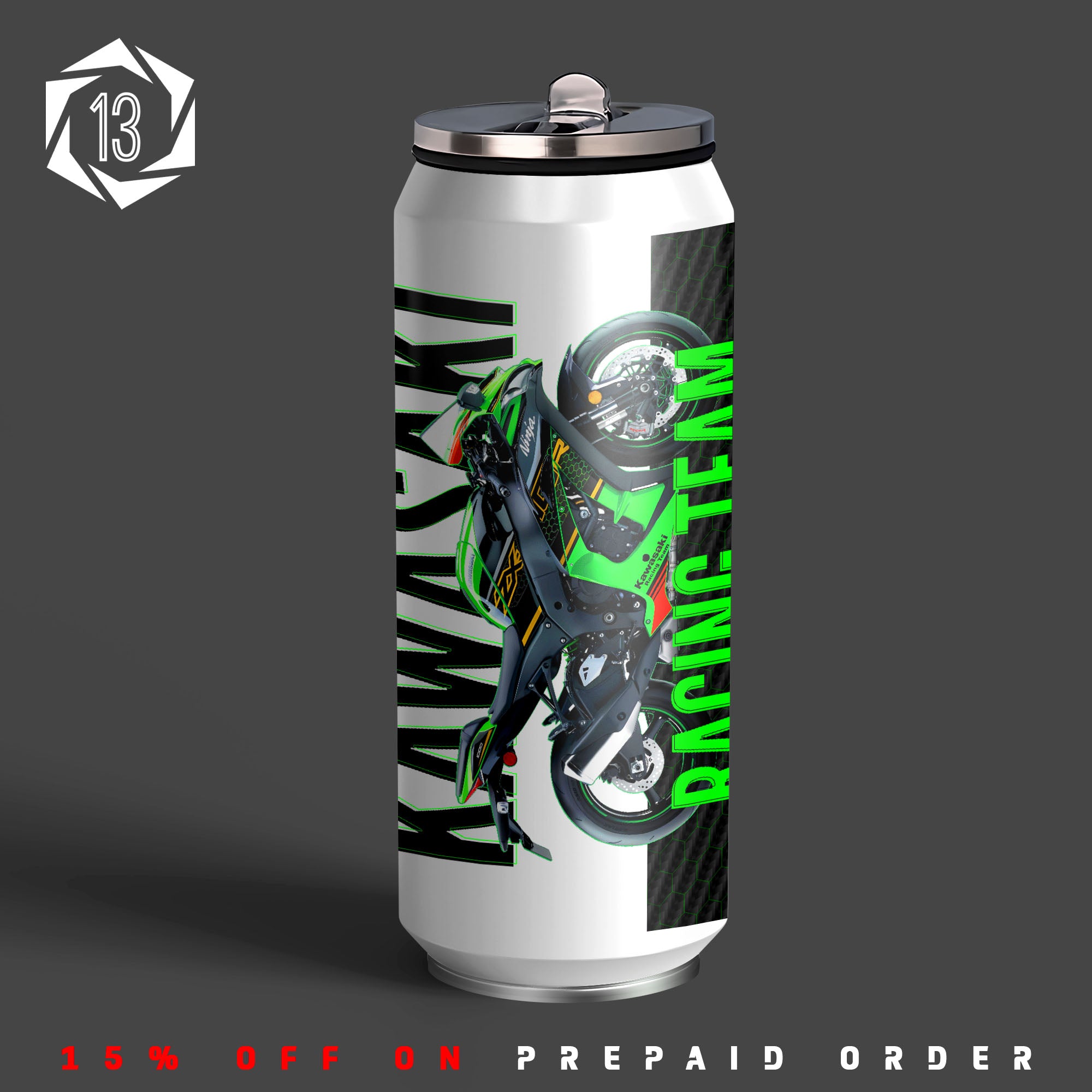KRT Ninja ZX-10R Superbike Inspired Sipper Can