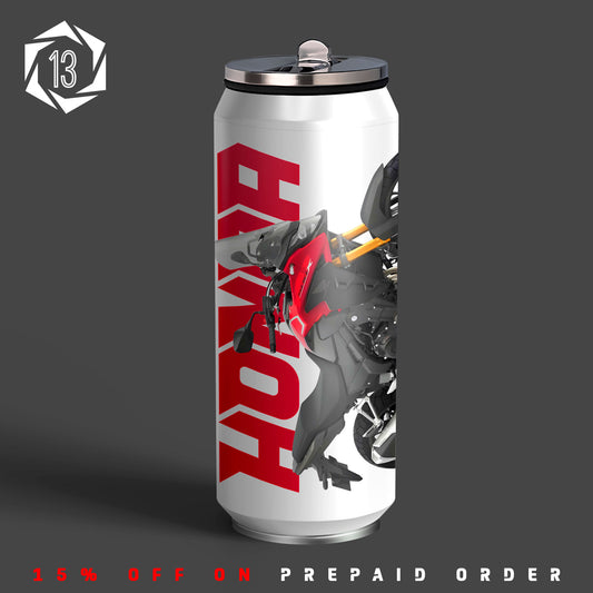 Honda CB500X Red Inspired Art Sipper Can